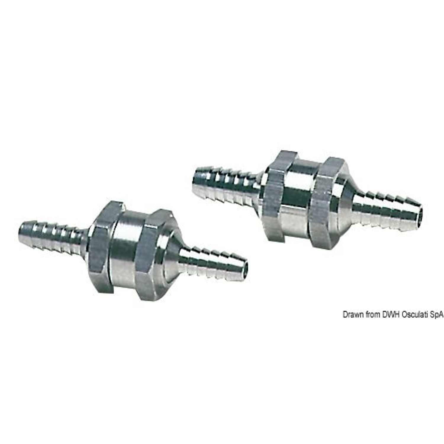 Takaiskuventtiili polttoaineputkistoon 12 mm