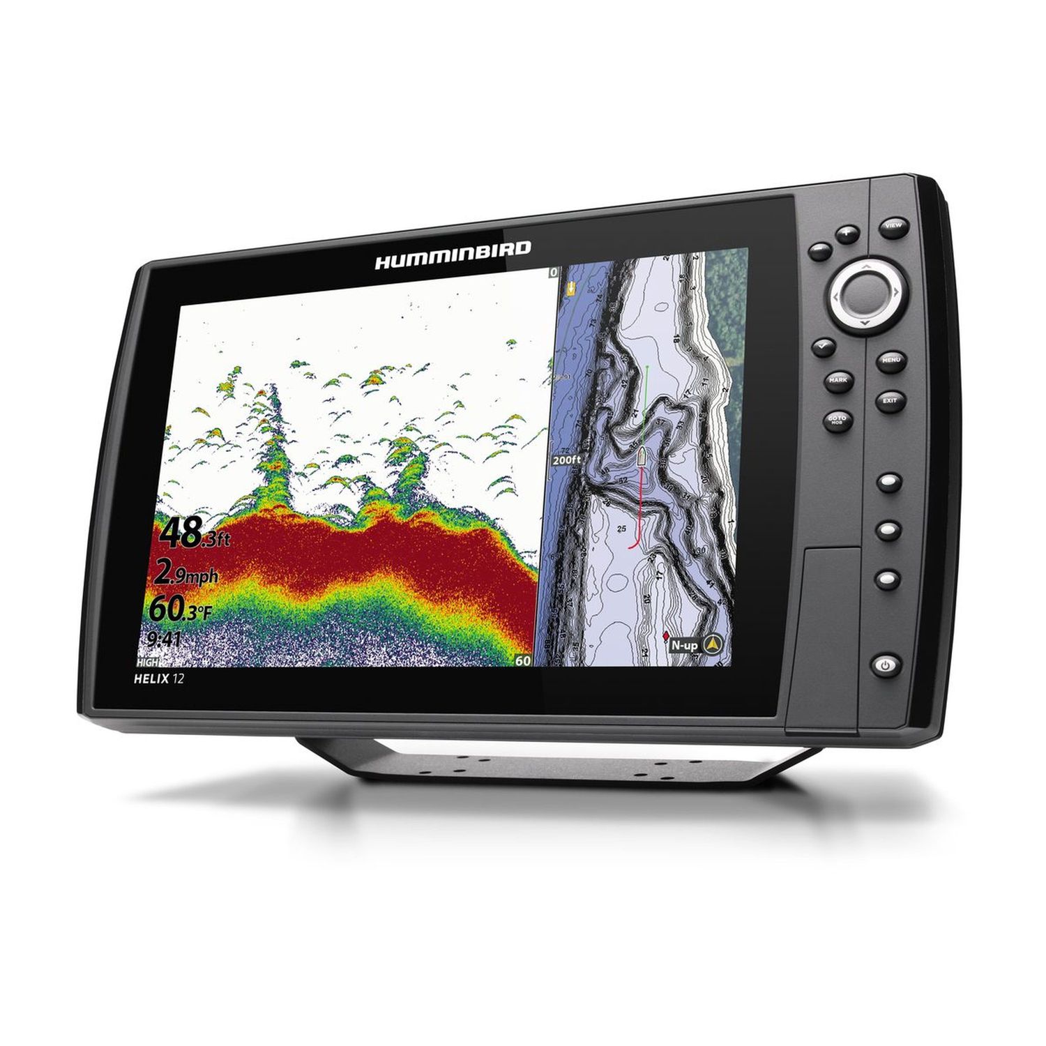 Humminbird Helix 12 CHIRP MDI+ GPS G3N kaiku/plotteri