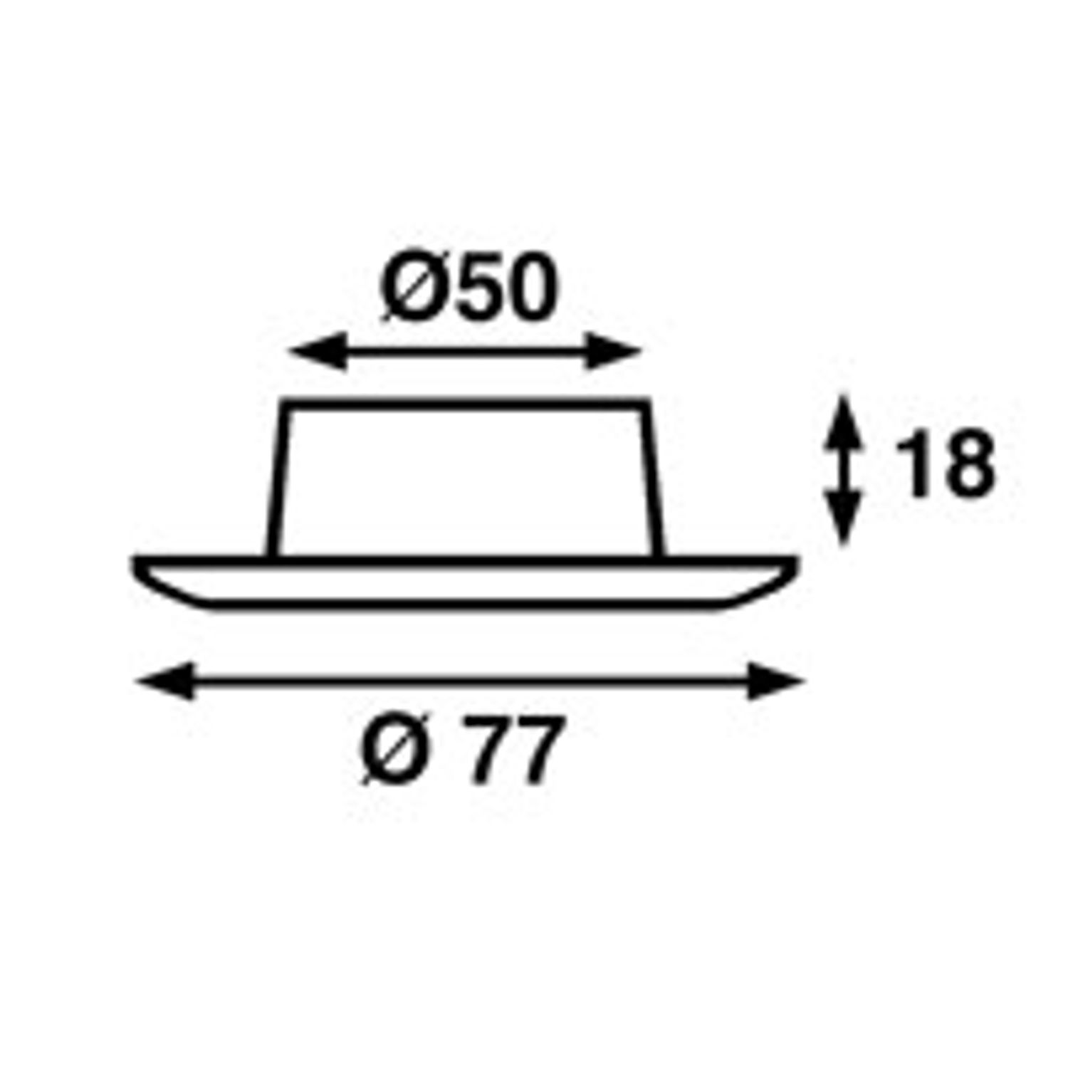 Nova SMD LED m. Strømbryder, Hvid