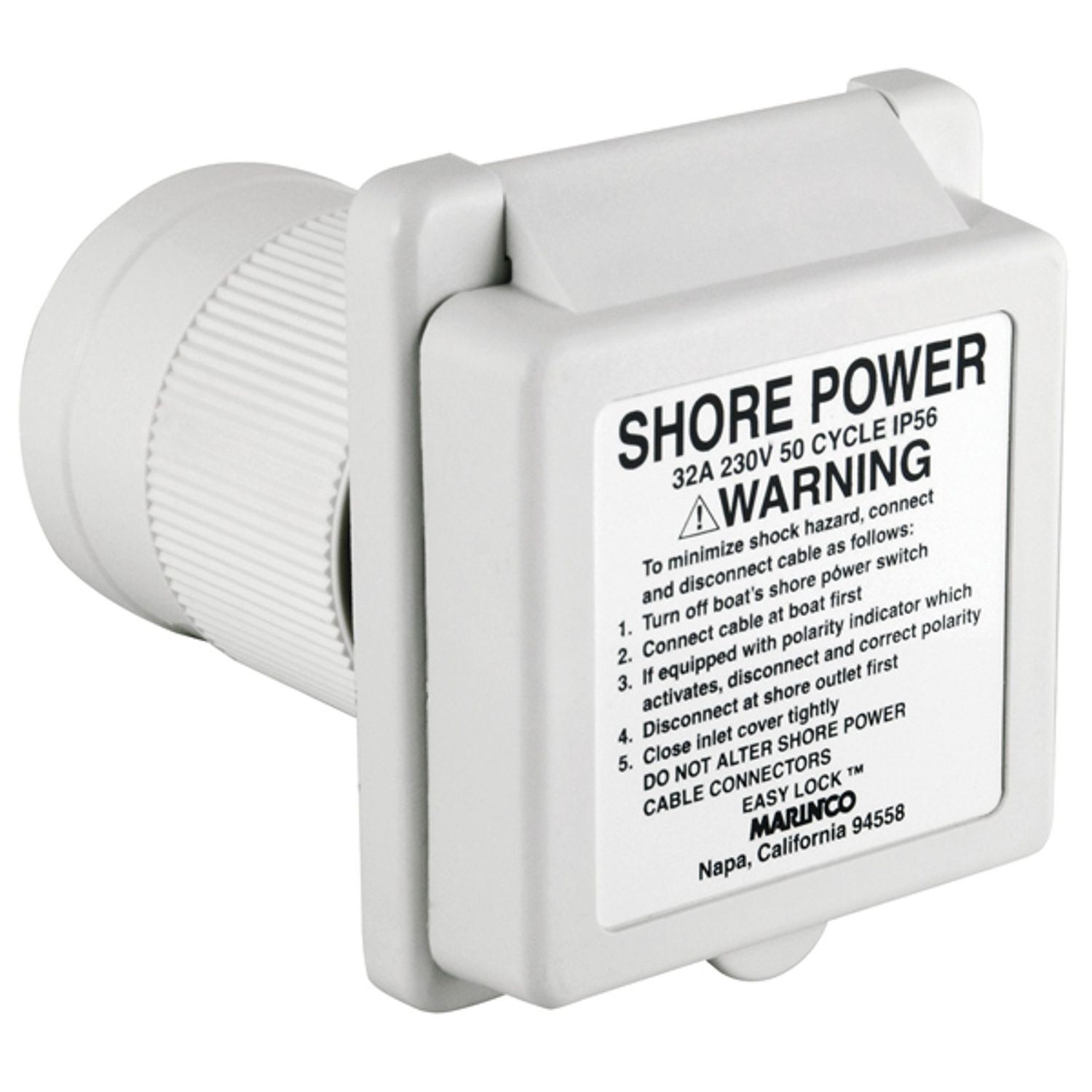 Marinco landstrømsindtag standard inlet,  32A