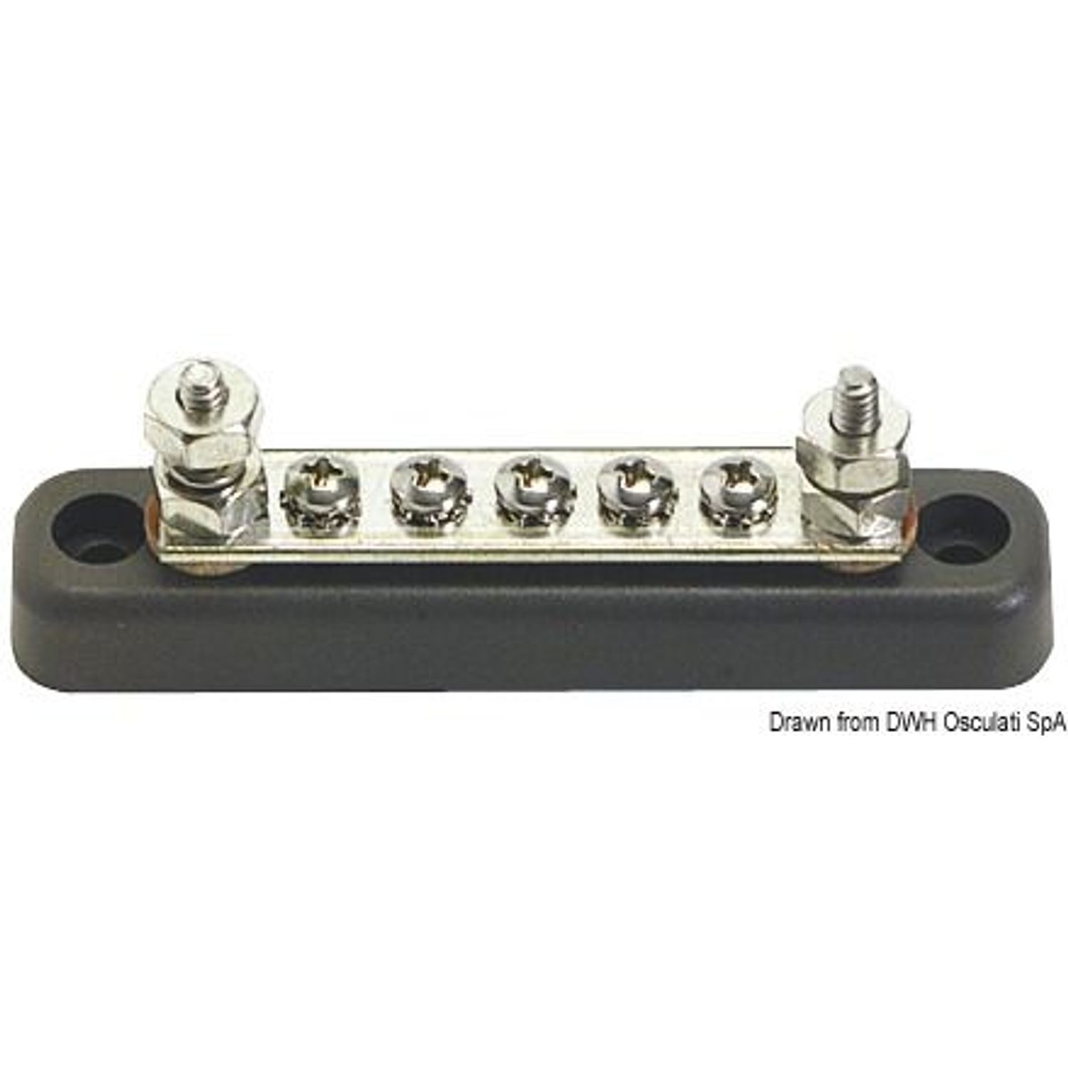 Koblingsplint med samleskinne 6 x 6 mm