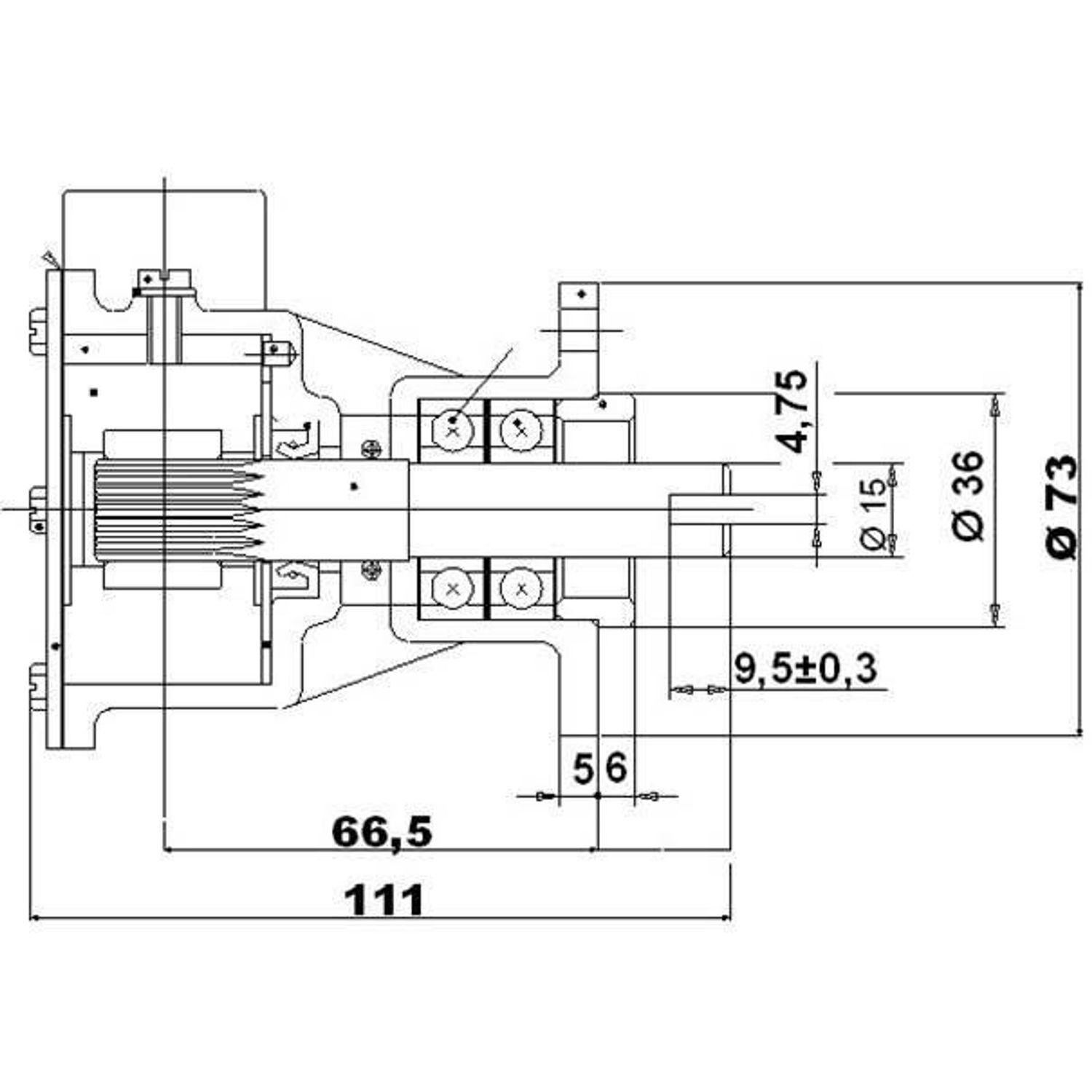 Ancor Impellerpumpe til Motor ST142