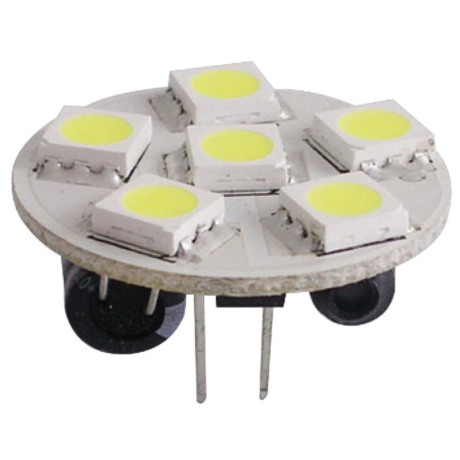 6-LED-lampa G4 bakanslutning Ø 24 mm