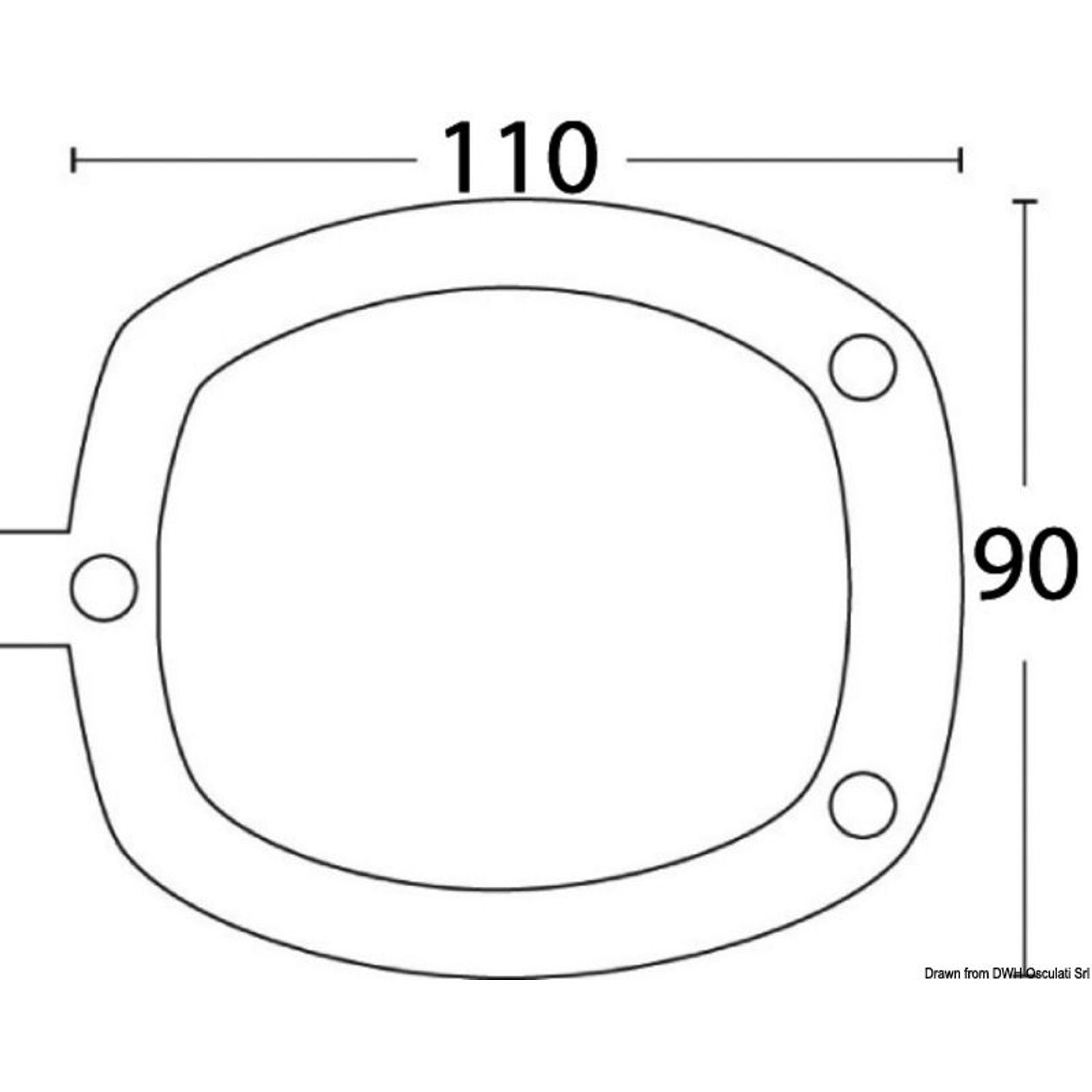 Låg til indbygget stangholder, blød PVC, sort