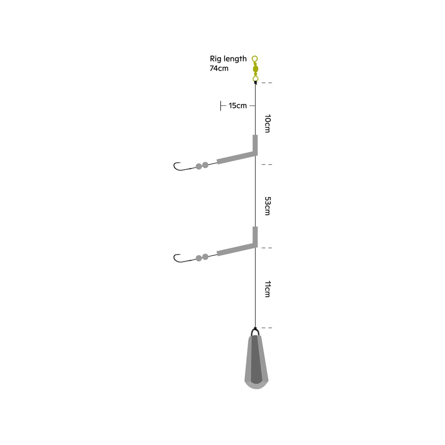 Kinetic Classic Rig Fladfiske Forfang