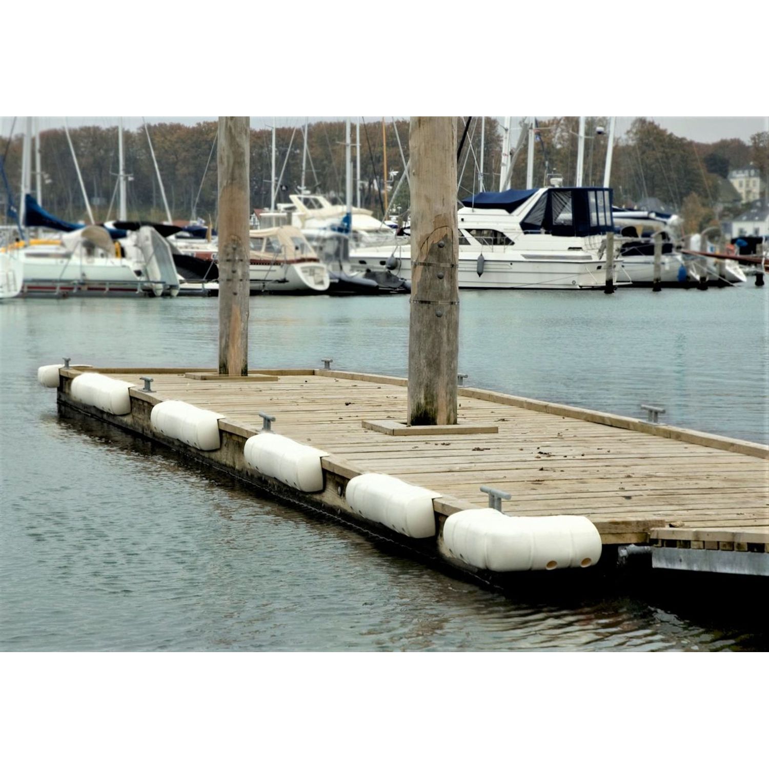 Dan-Fender Pier Fender Multi 90x18cm hvit PVC-konstruksjon