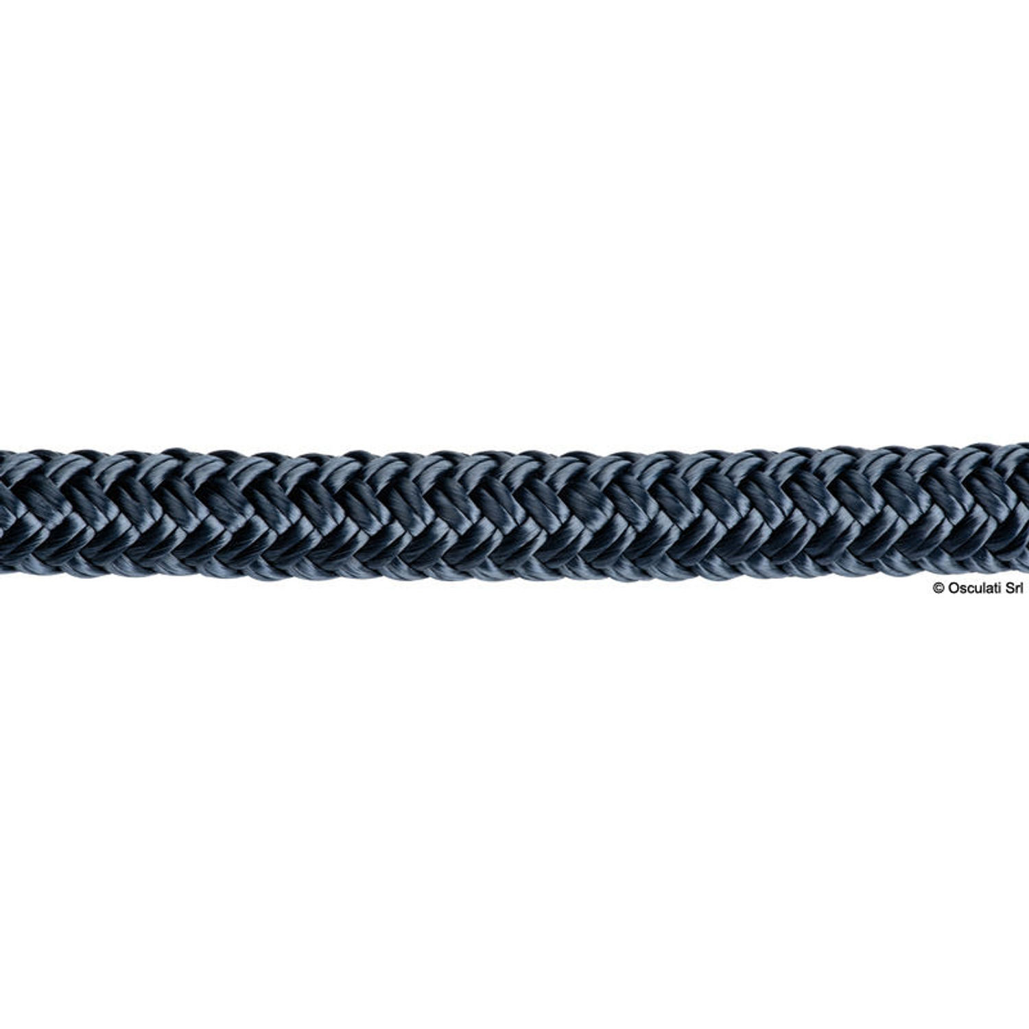 Dubbelflätad blå 10 mm