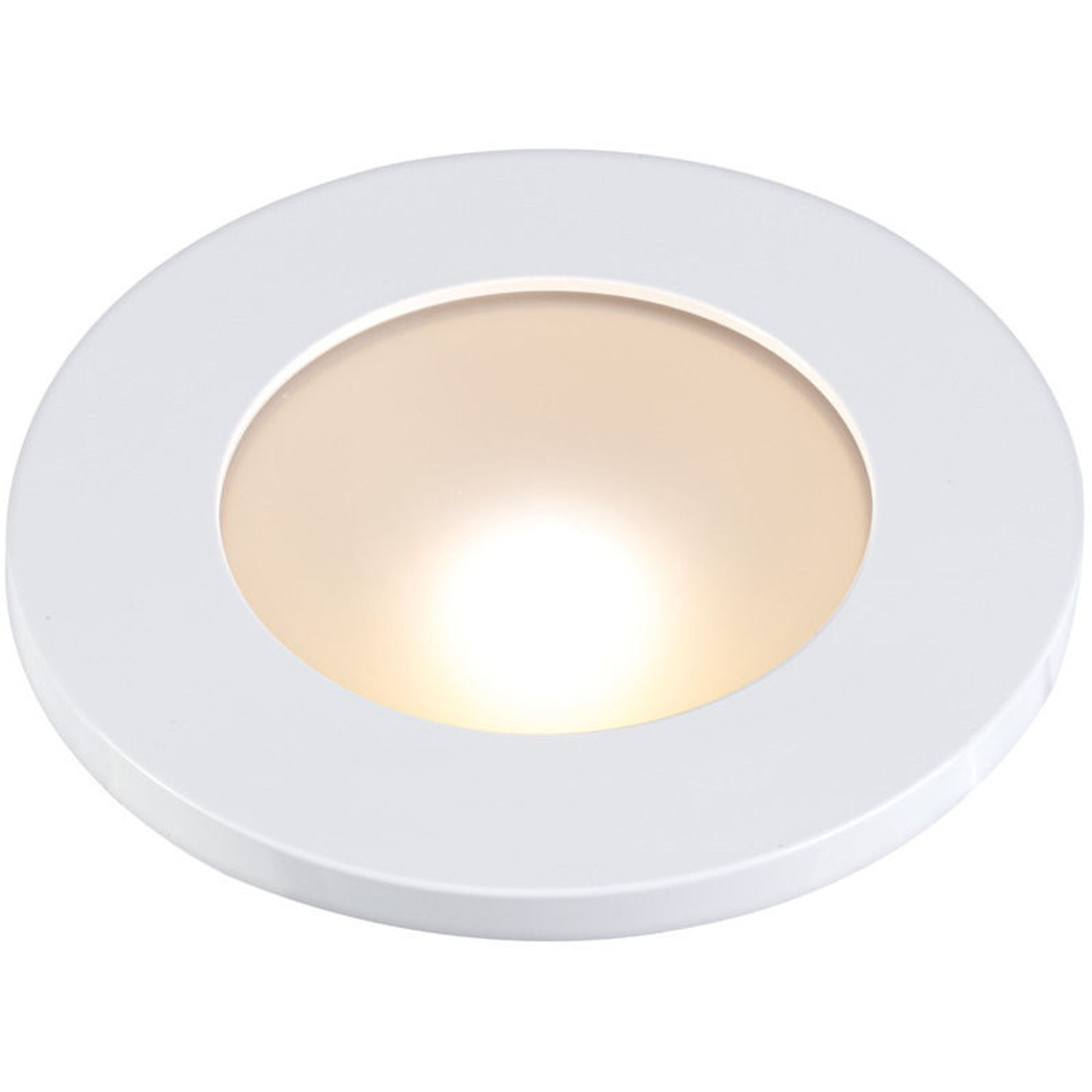 Polis innfelt dimbar LED-lampe med hvitt og rødt lys