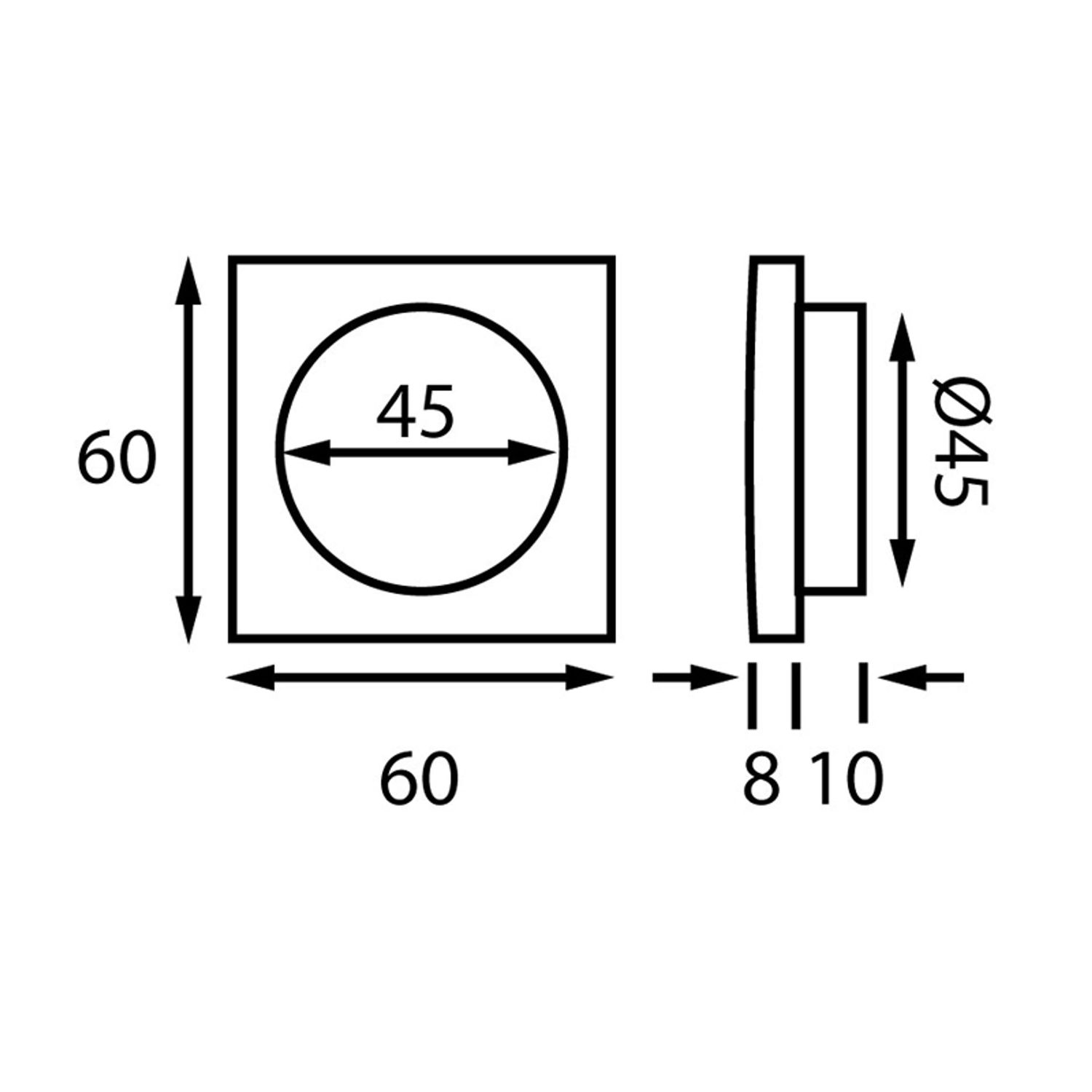 Neptune Dimmerbryter, 12V, 100W, 8A, LED, Hvit