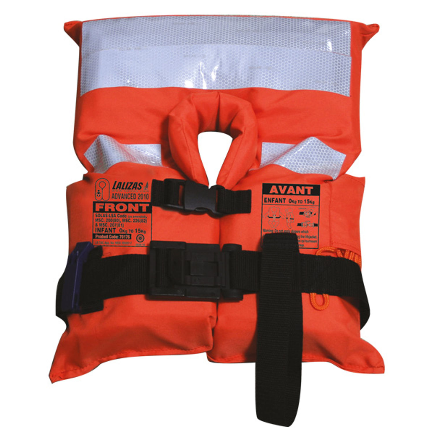 Redningvest solas godkendt lsa code 2010 -str. 0-15kg