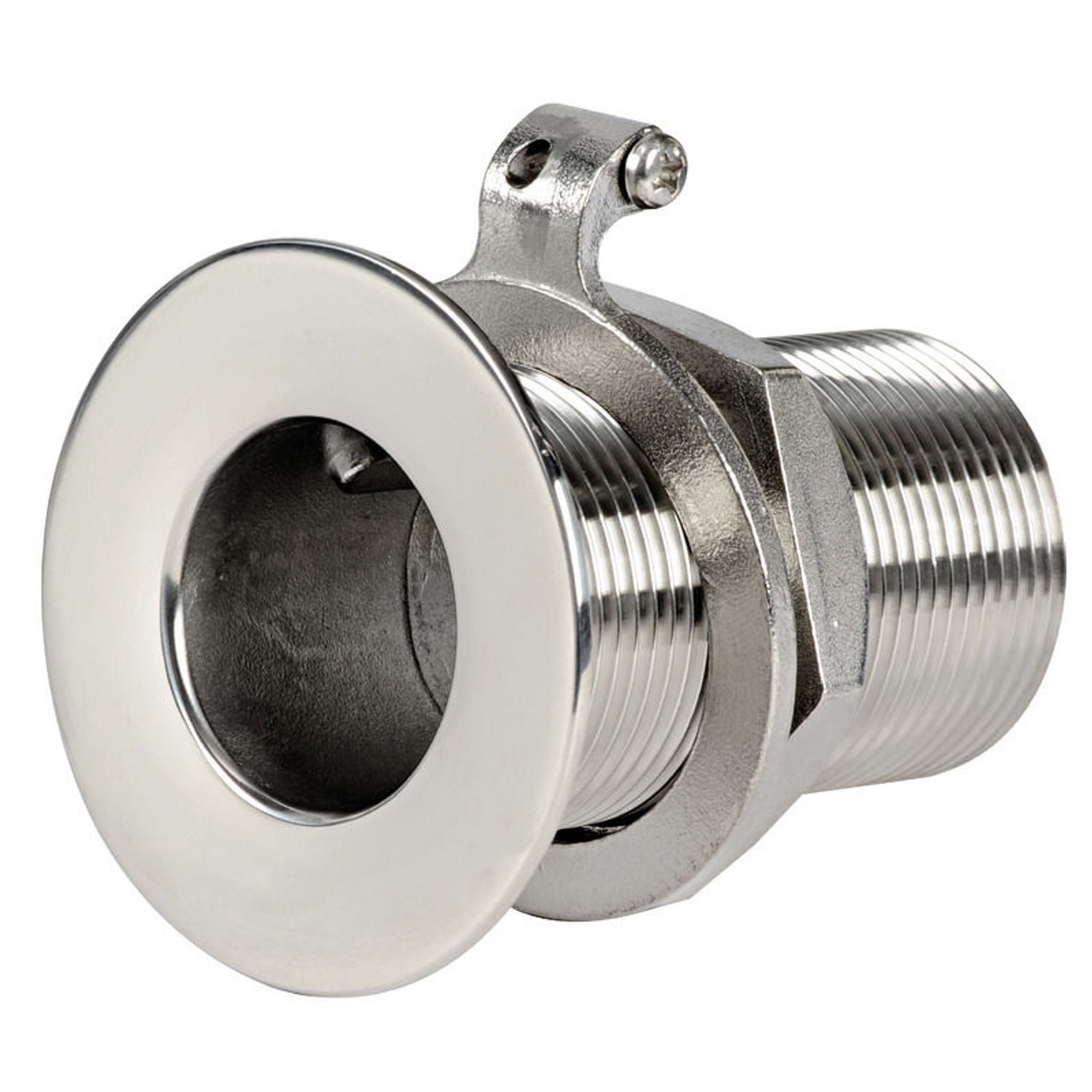 Infälld skrovgenomföring AISI 316 spegelpolerad 3/8"