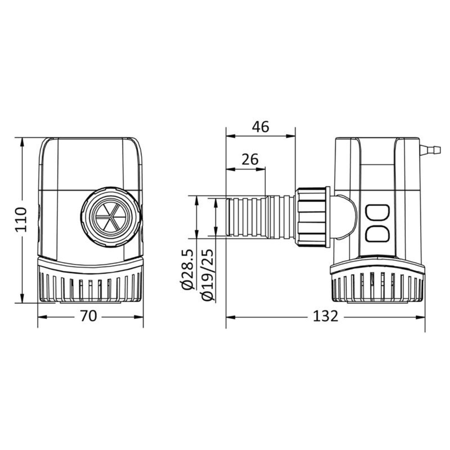 Europump Next Generation automatisk länspump 600 12V