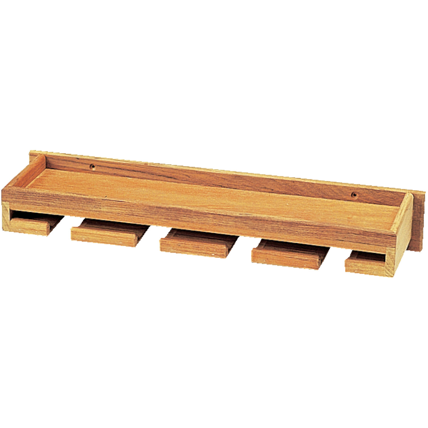 Vinglasholder med tophylde, teak