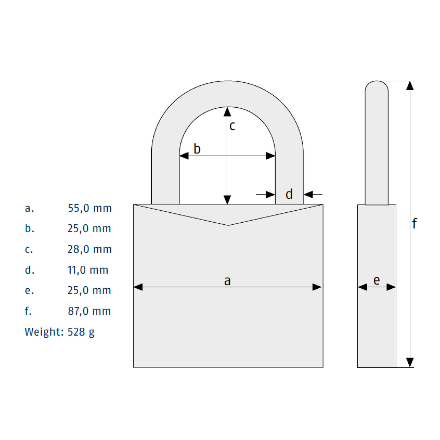 Abus Platinum Hengelås 35/55 Klasse 3