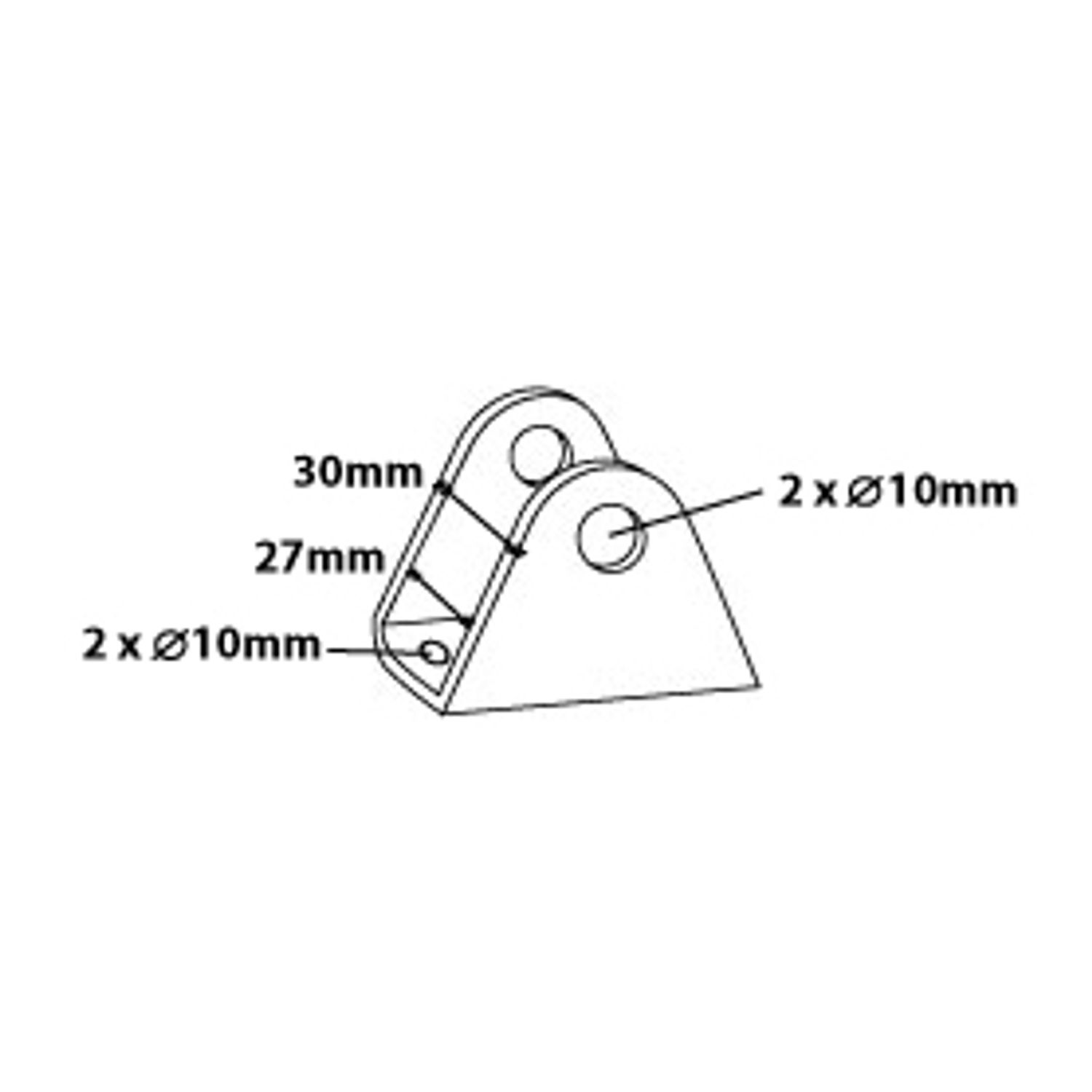 P1002 Baugbeslag P1002 baugbeslag 25mm