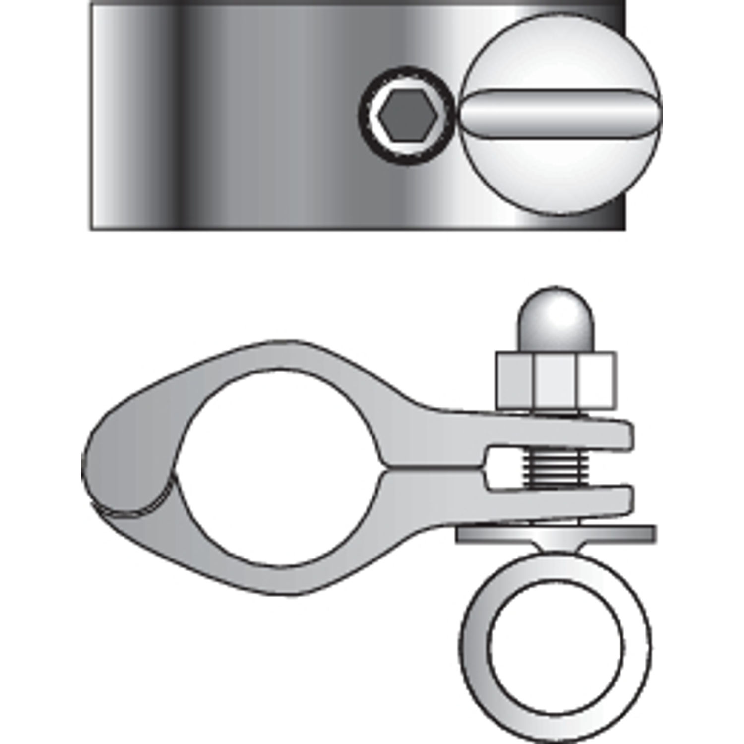 Rørklemme 25 mm rør