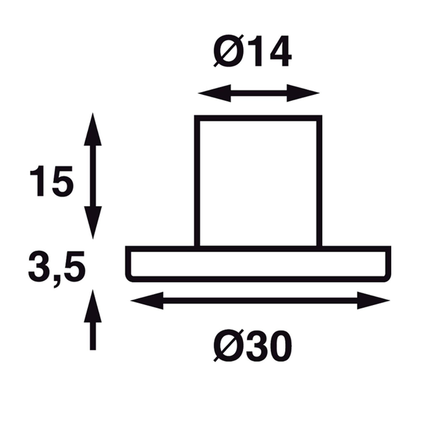 Dot 30 IP65, Transperant/Hvid