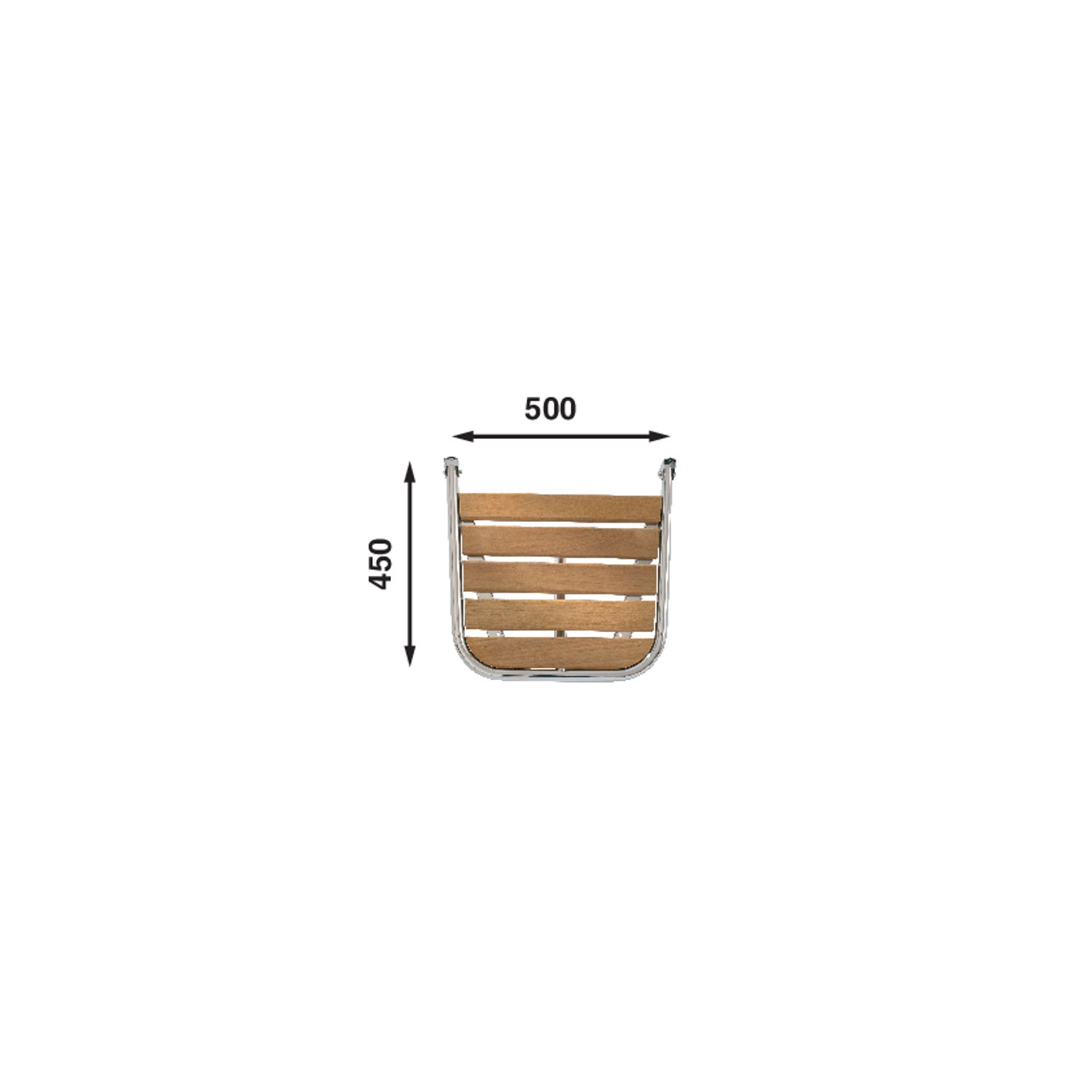 Badeplatform 500x450mm