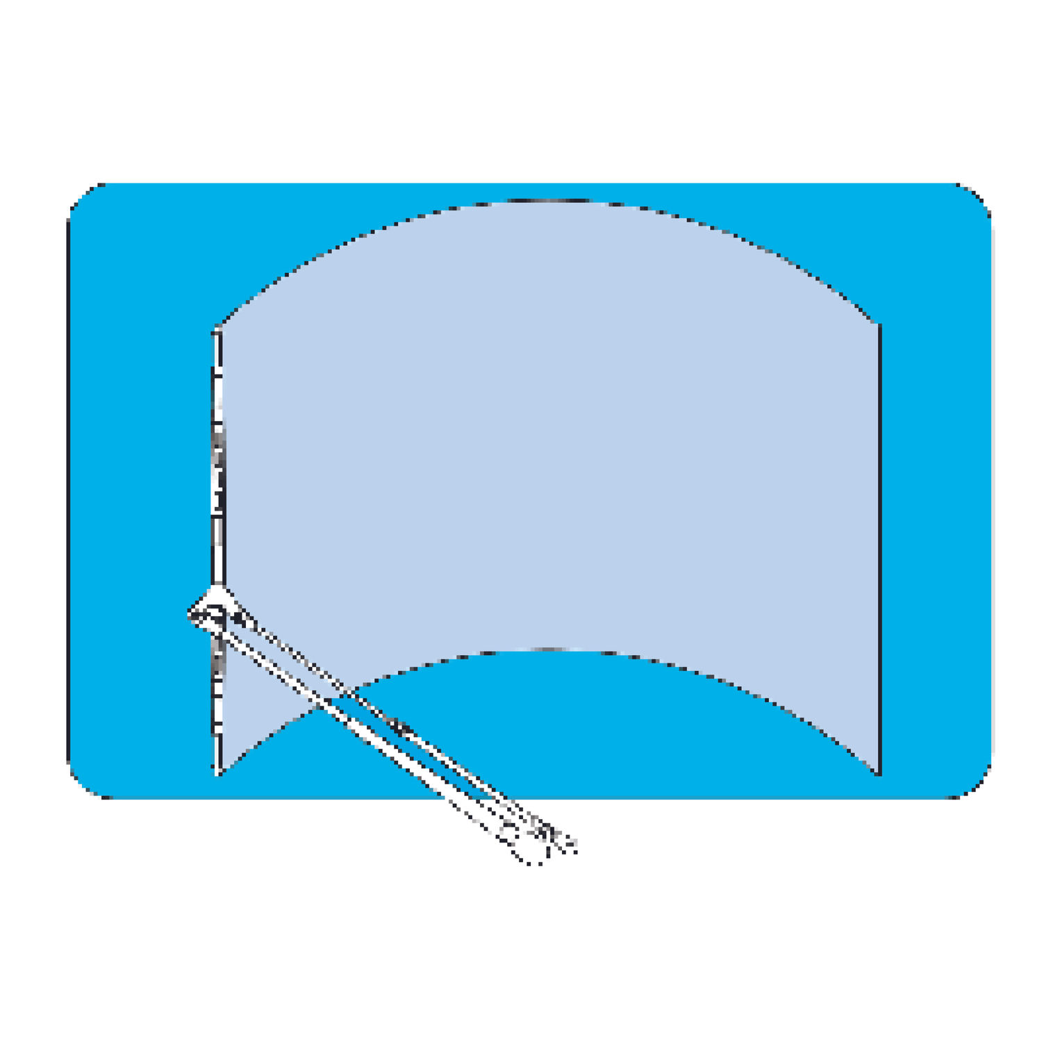 Parallelarm W12 Sort, 454-591mm