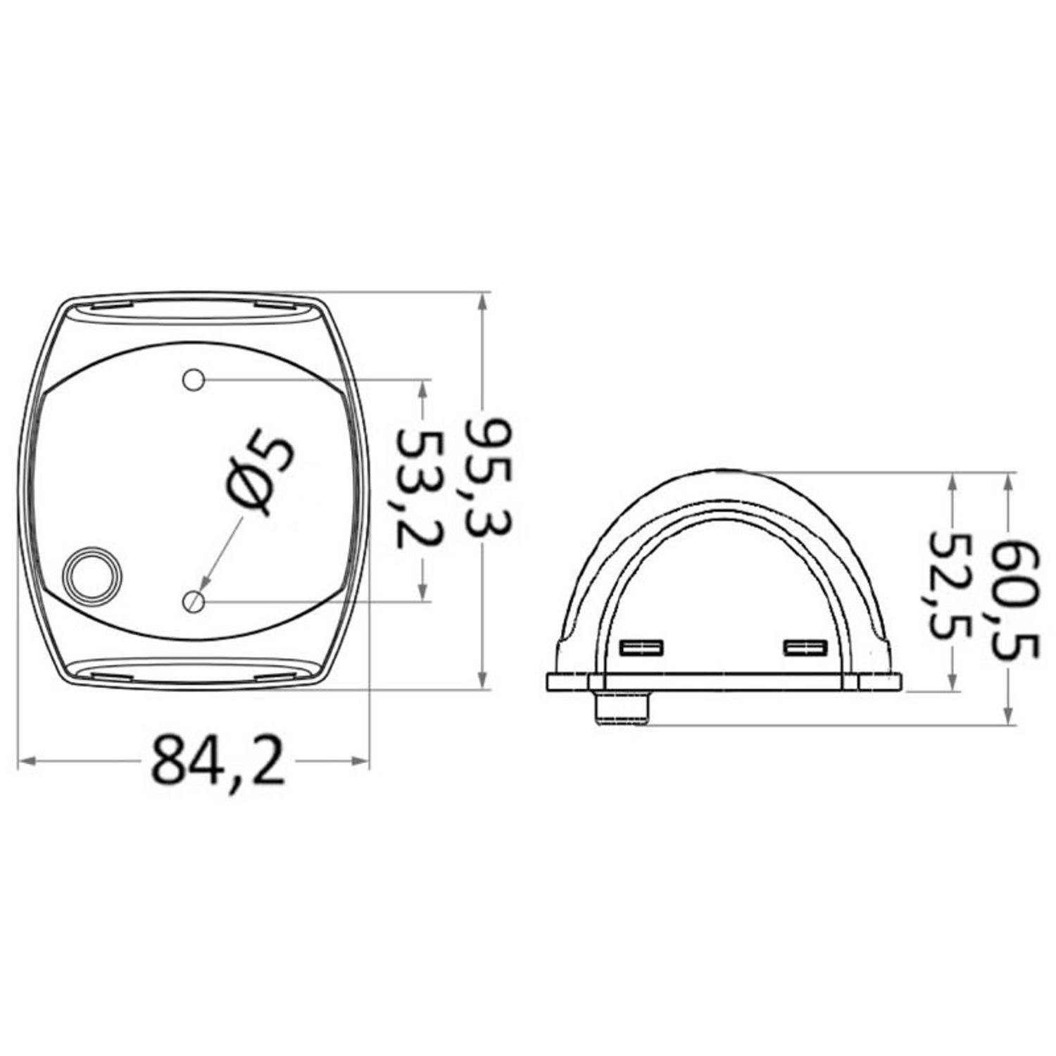 Sphera II kulkuvalo 135° musta runko