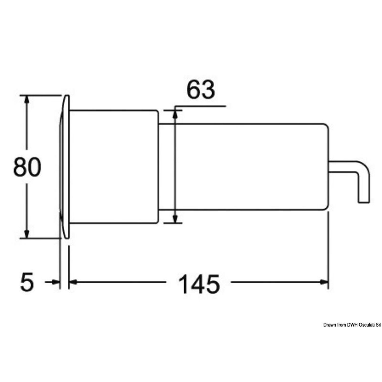 Undervattens LED-lampa 10W vit