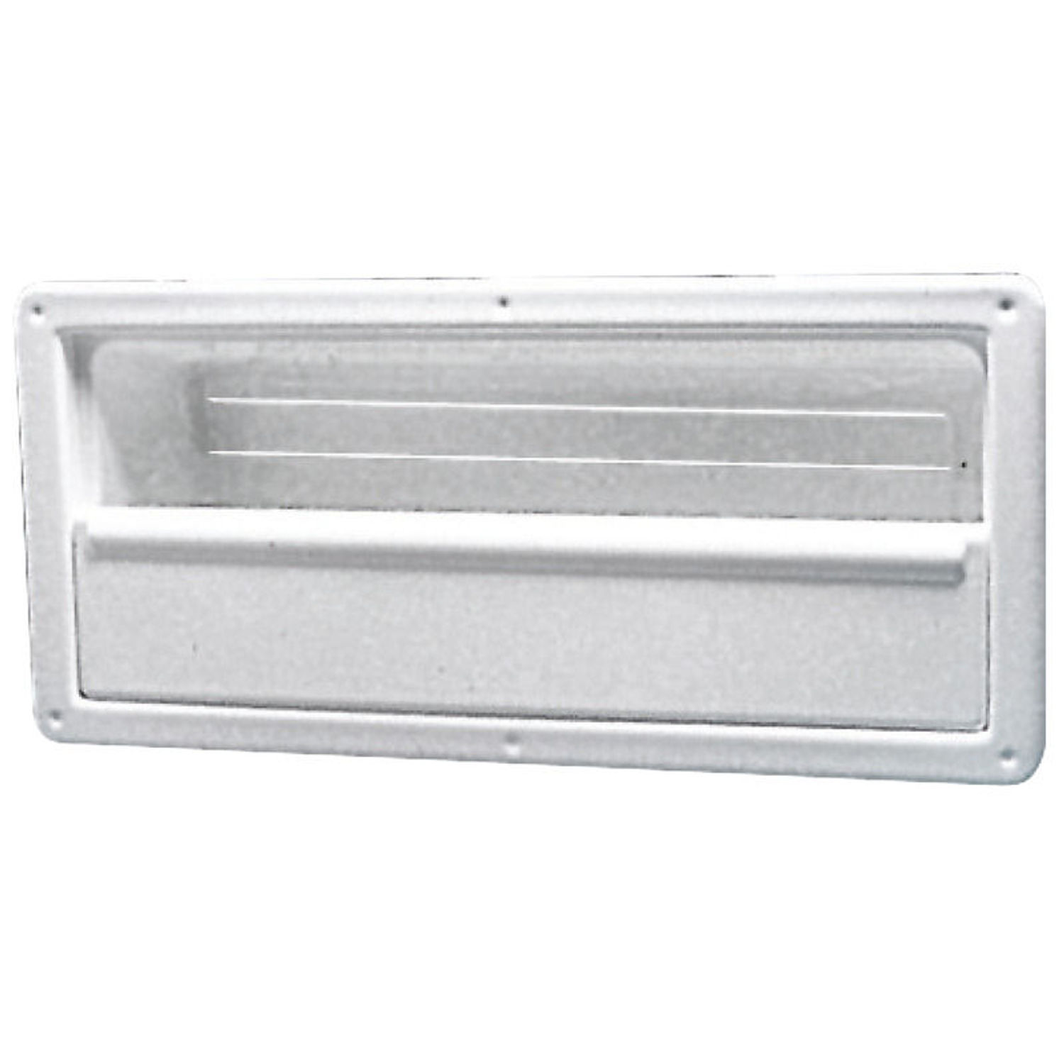 Sidelomme i hvit ABS med nett 540 x 244 x 120 mm