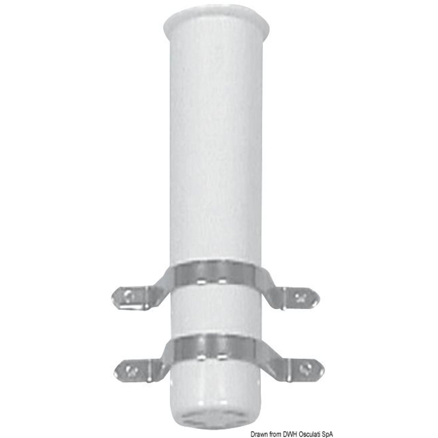 Vapapidin laipiokiinnitykseen valkoinen 41mm