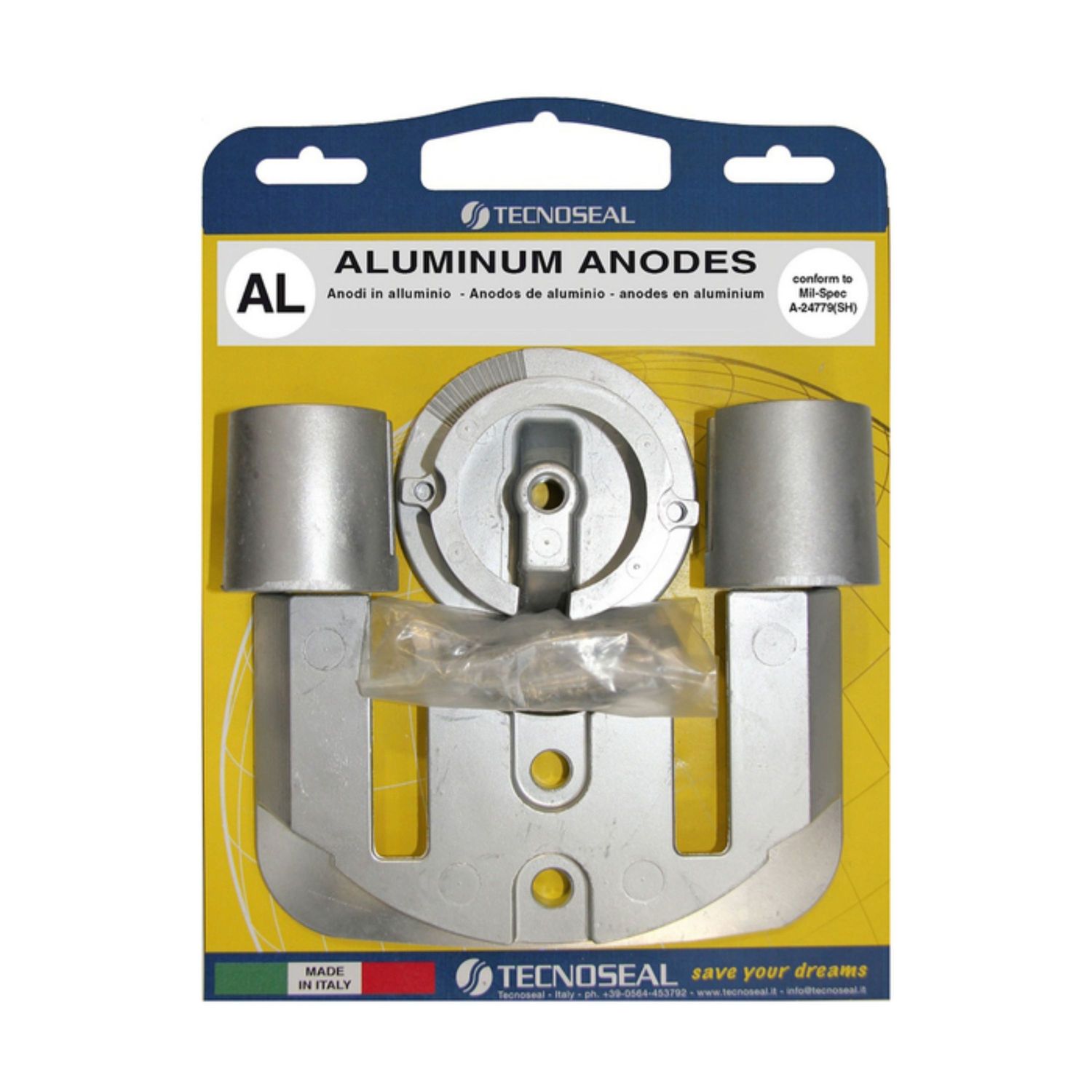 Tecnoseal Aluanode Kit Mercruiser Bravo 1