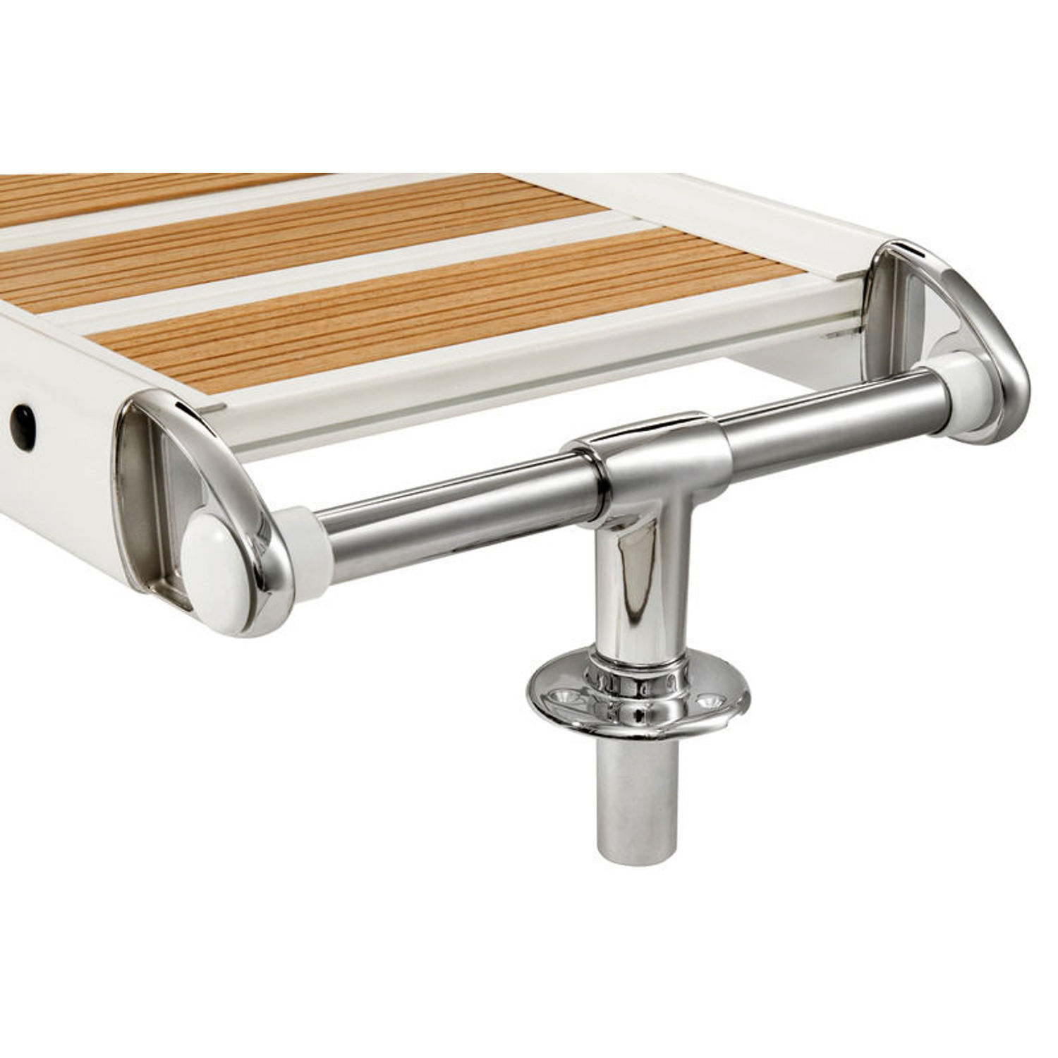 Sammenleggbar landgang hvitlakkert 310 cm