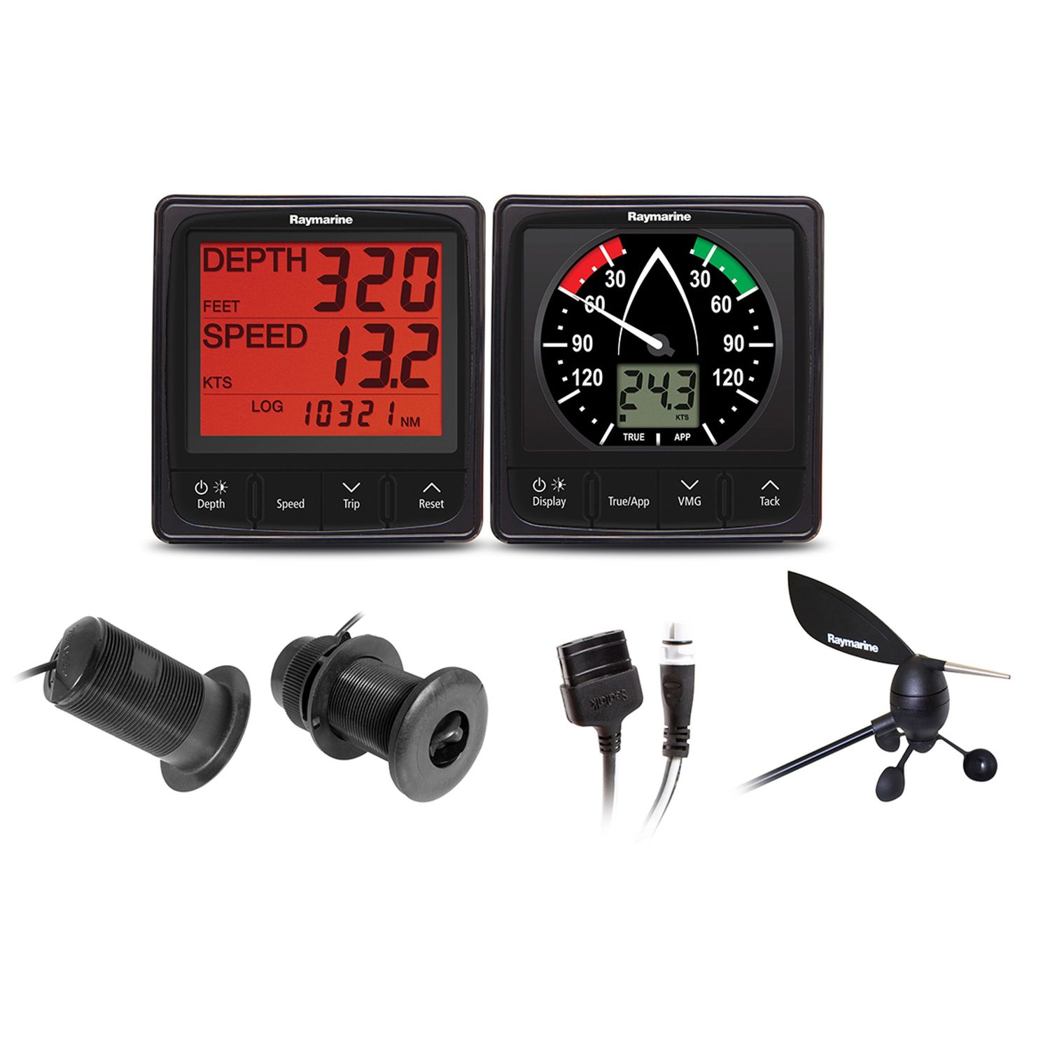 Raymarine i50 & i60 tuuli/nopeus/syvyys