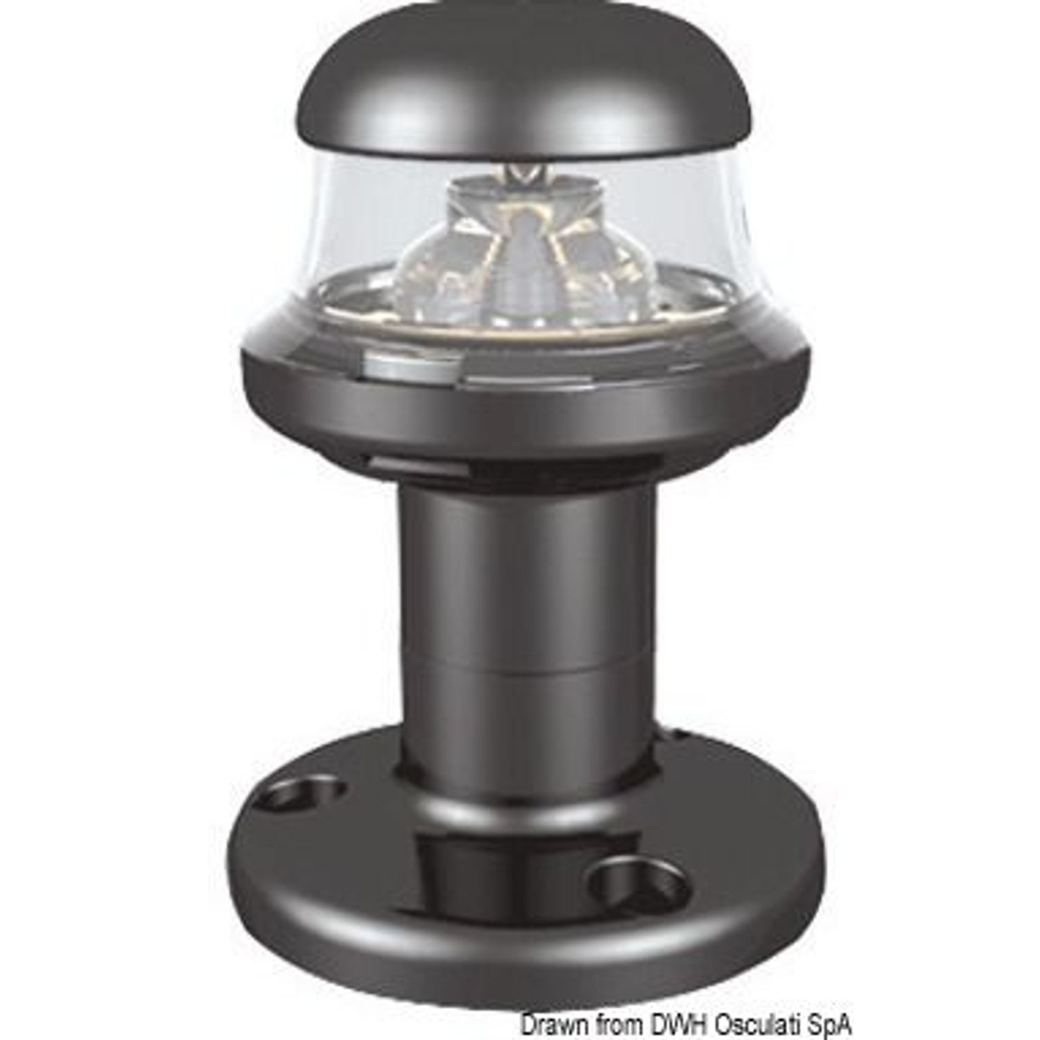 Orions sort LED-lanterne 360°