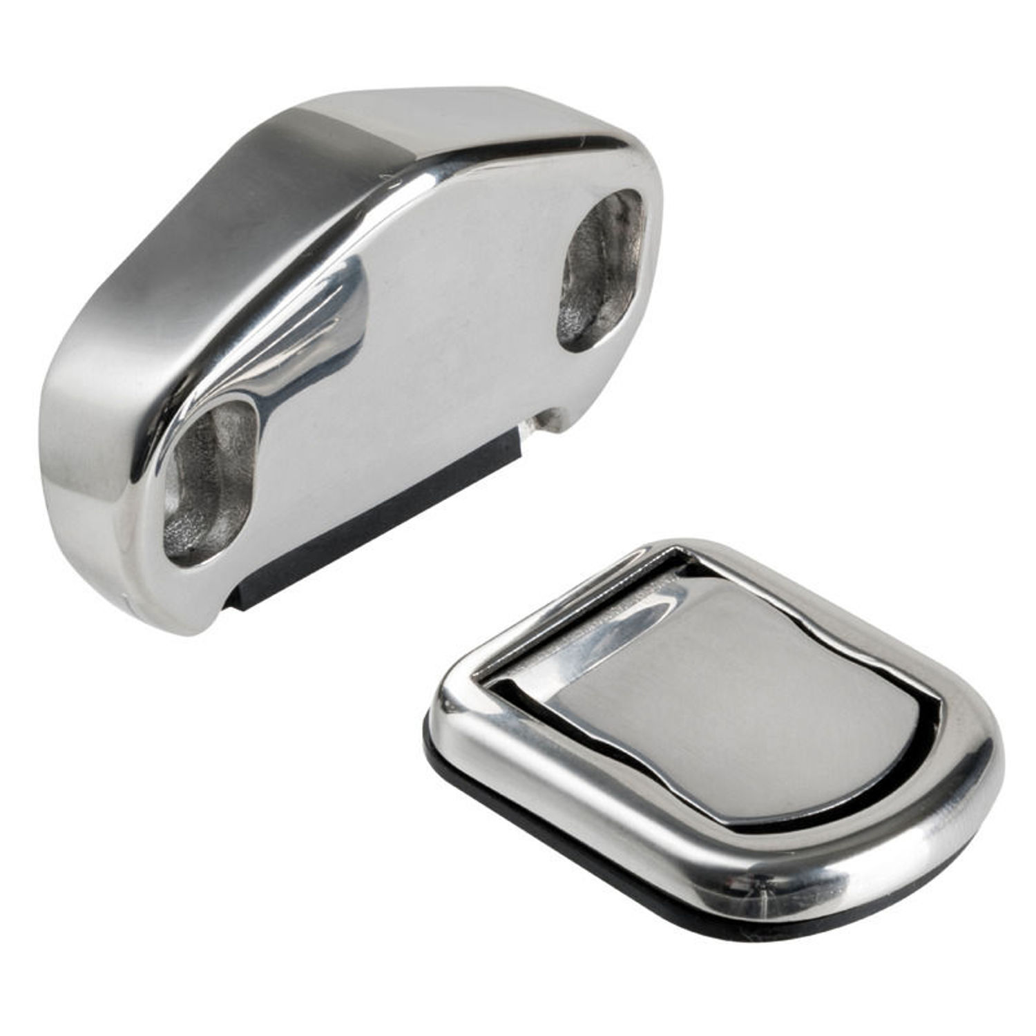 Indfældet magnetisk dørstopper