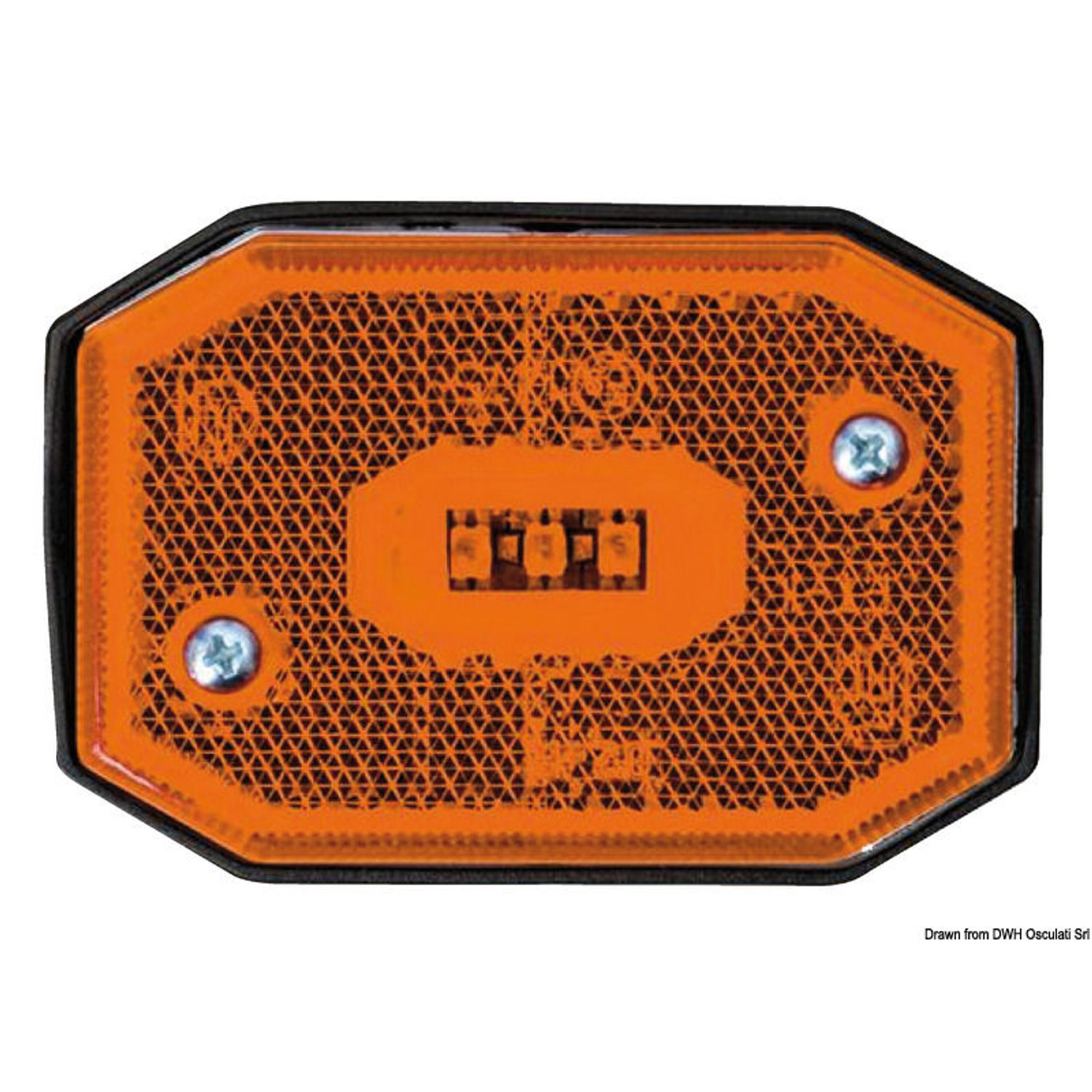 Orange LED-sidelygte