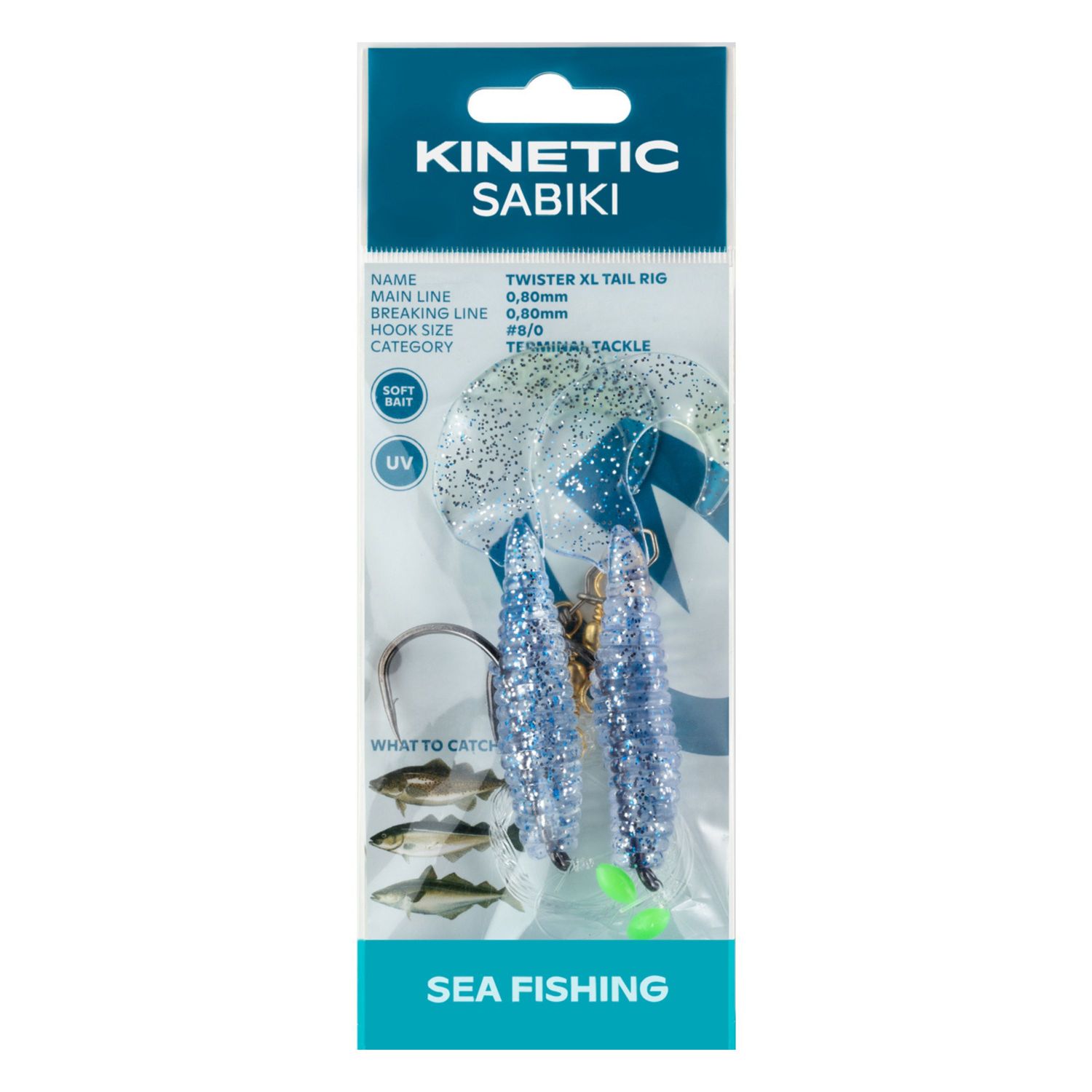 Kinetic Sabiki Twister Tail Rig XL