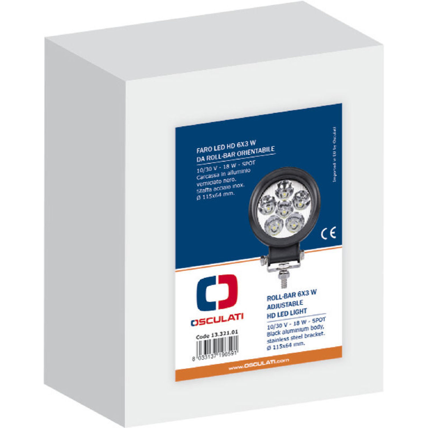 Justerbar HD LED-lampe for A-frame 18 W 10/30 V