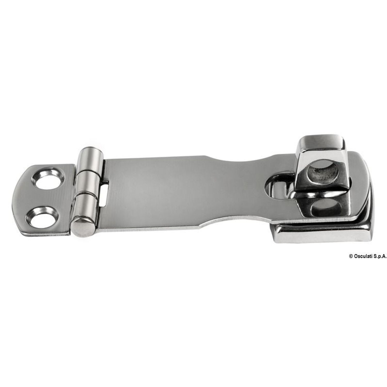 Rostfri spetshasp 74x20 mm