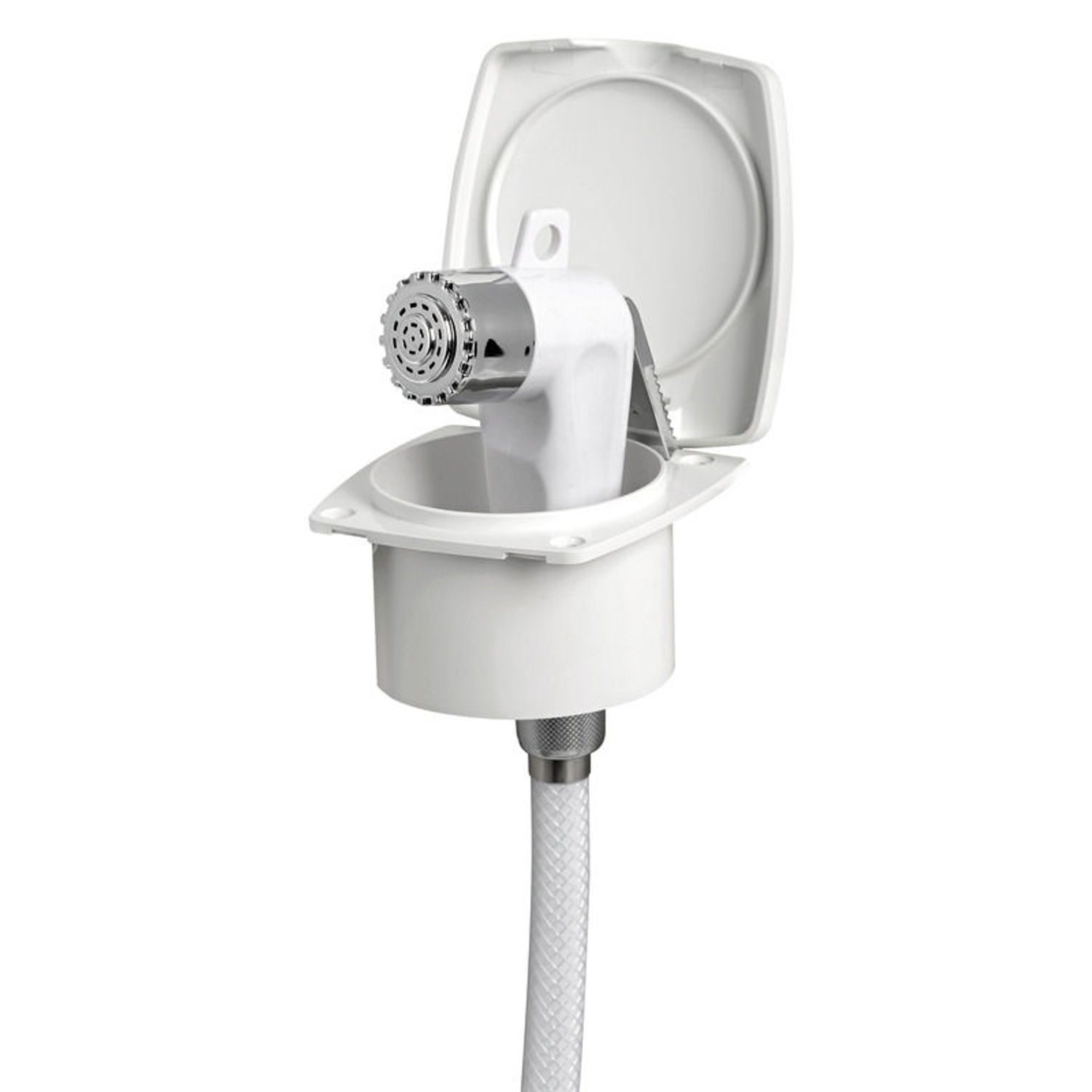 Boris bruser, forkromet finish, PVC-slange 2.5 m, BULK-pakke 10 pcs.