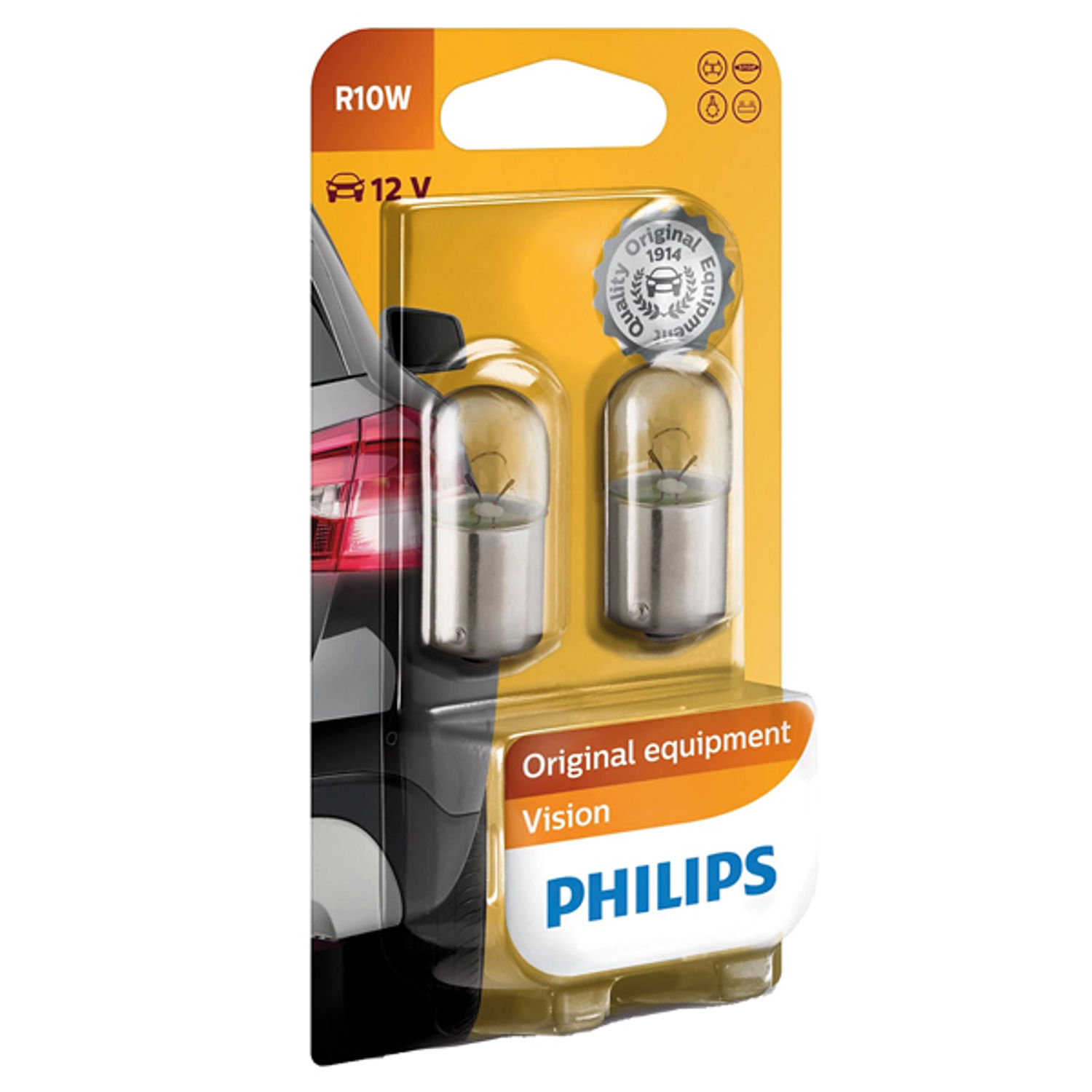 Philips kulglödlampa 12V BA15S