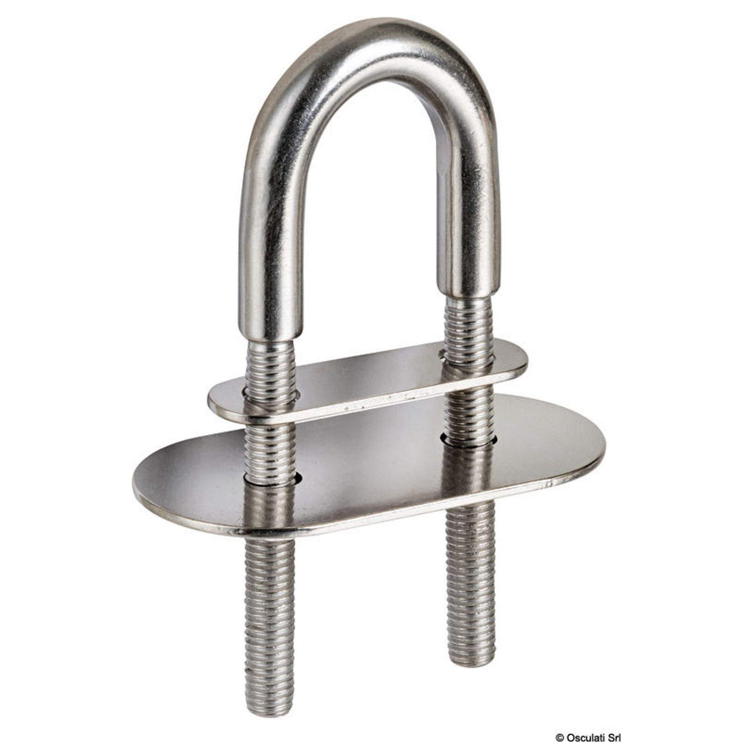U-bolt AISI316 105mm med to plater 78x40 mm