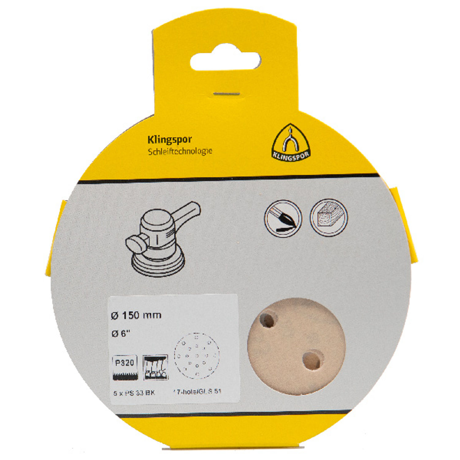 Bladsporskive GLS51 Ø 150 mm