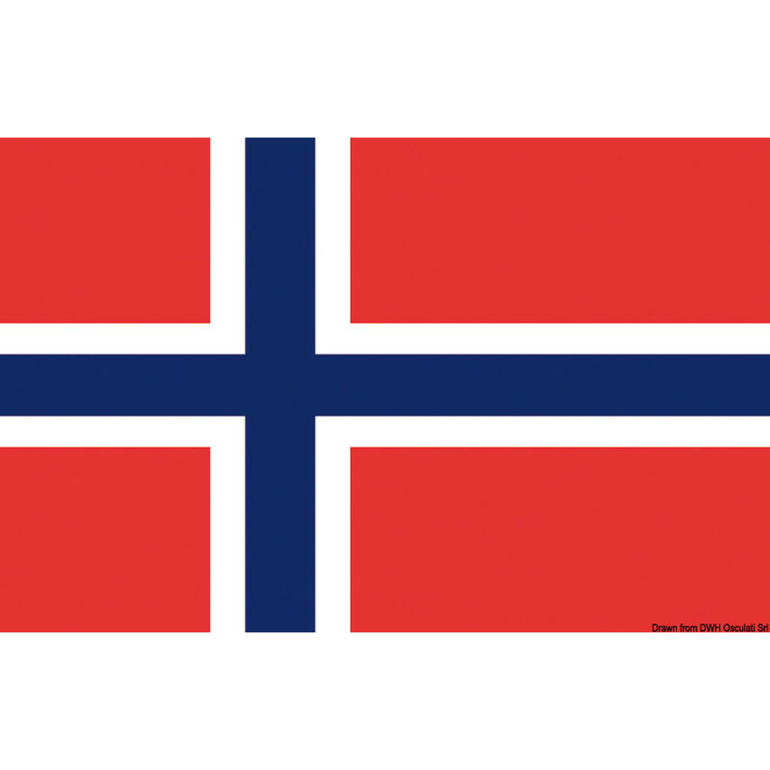 Norges flag 30 x 45 cm