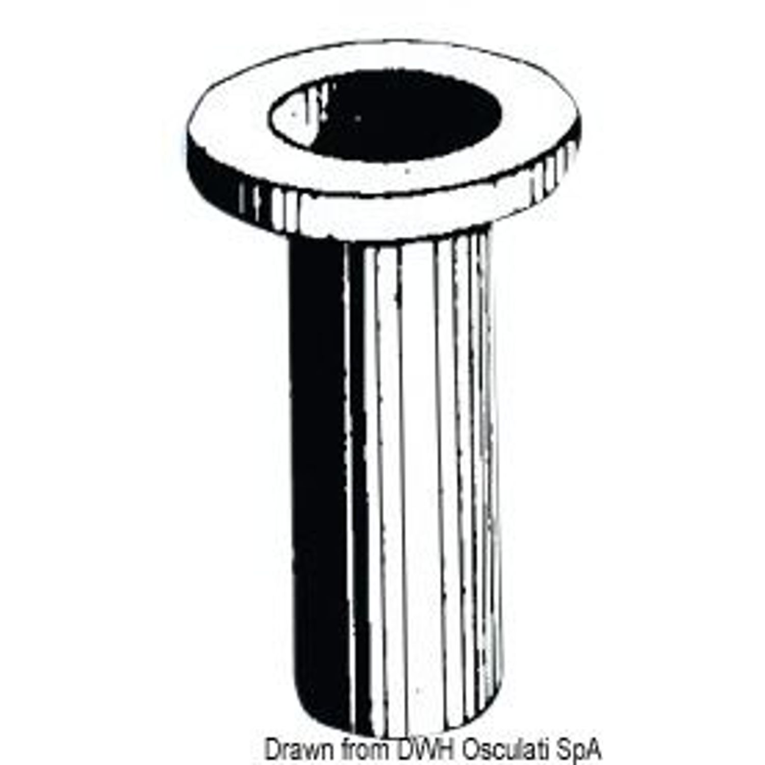 Plastkrage för åra 53/54 mm