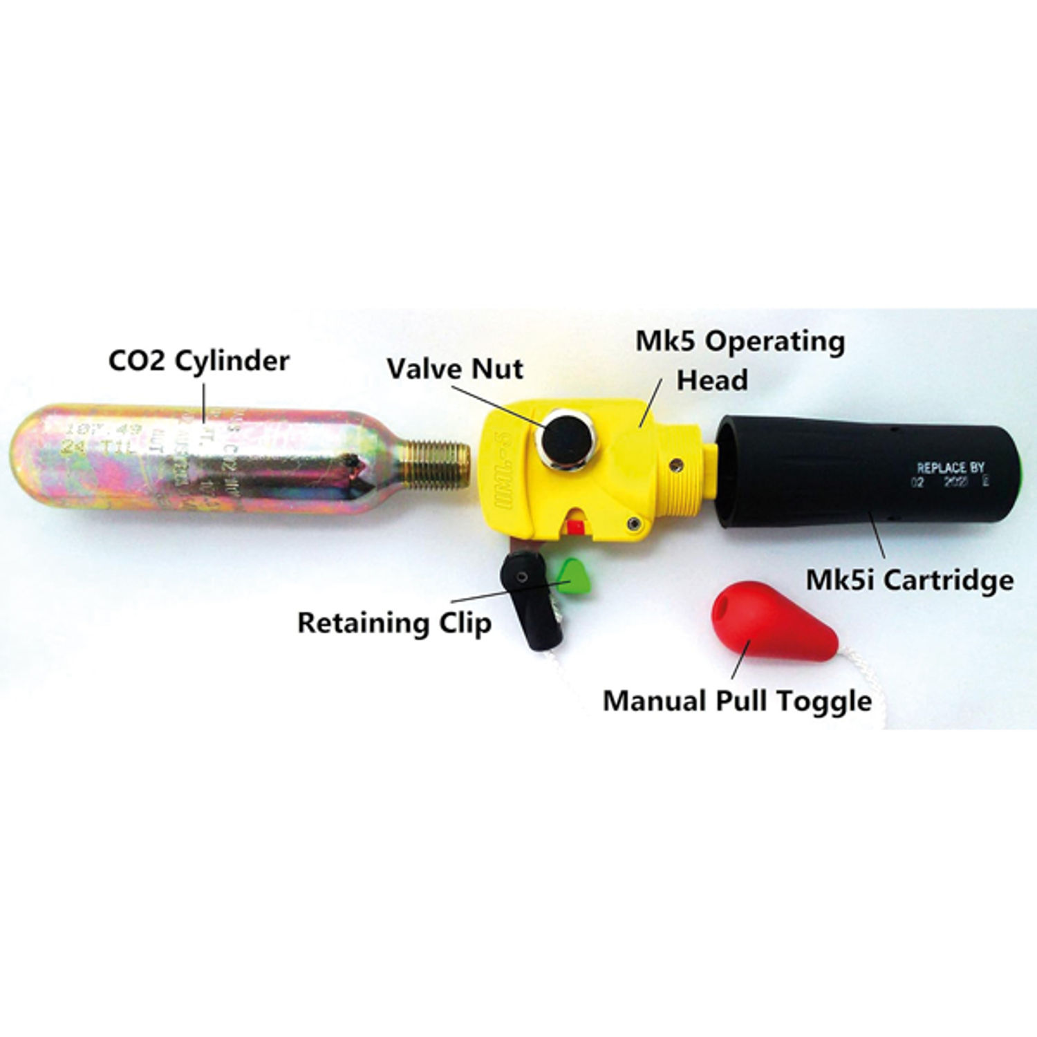 Sikkerhetsklips, grønn for UML MK5