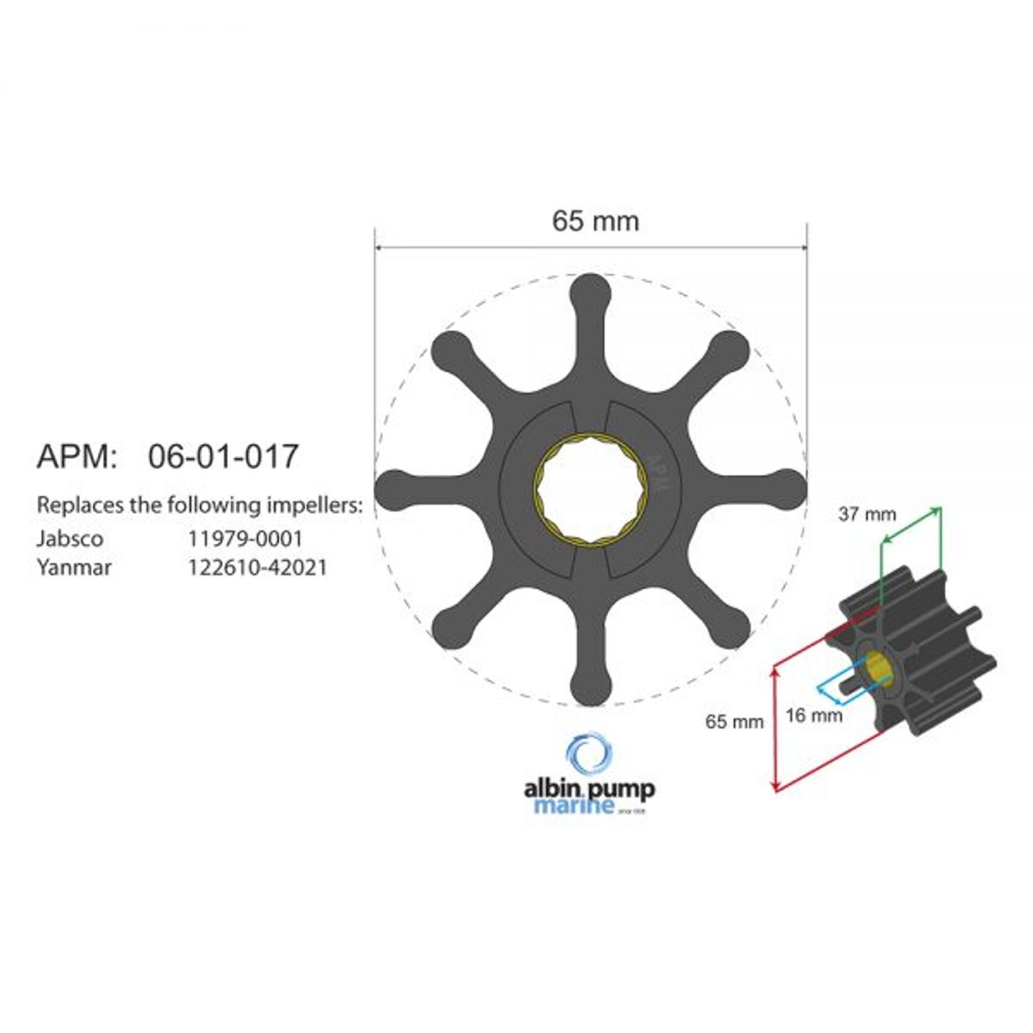 Impeller Kit 06-01-017 Innenbords