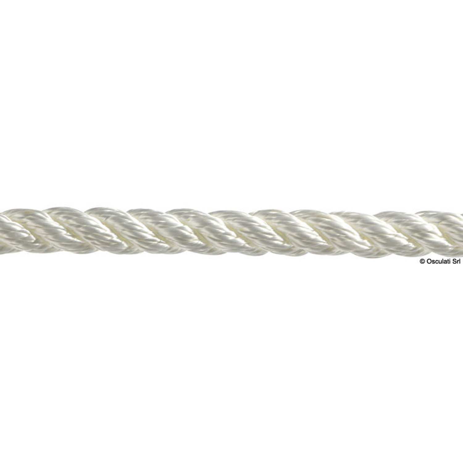 3-slått hvit line 12 mm