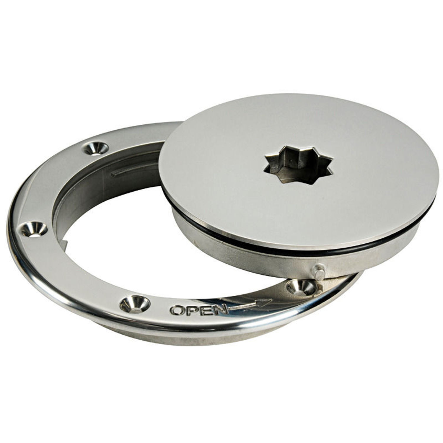 Inspeksjonsluke AISI 316 gjennomgang 120 mm