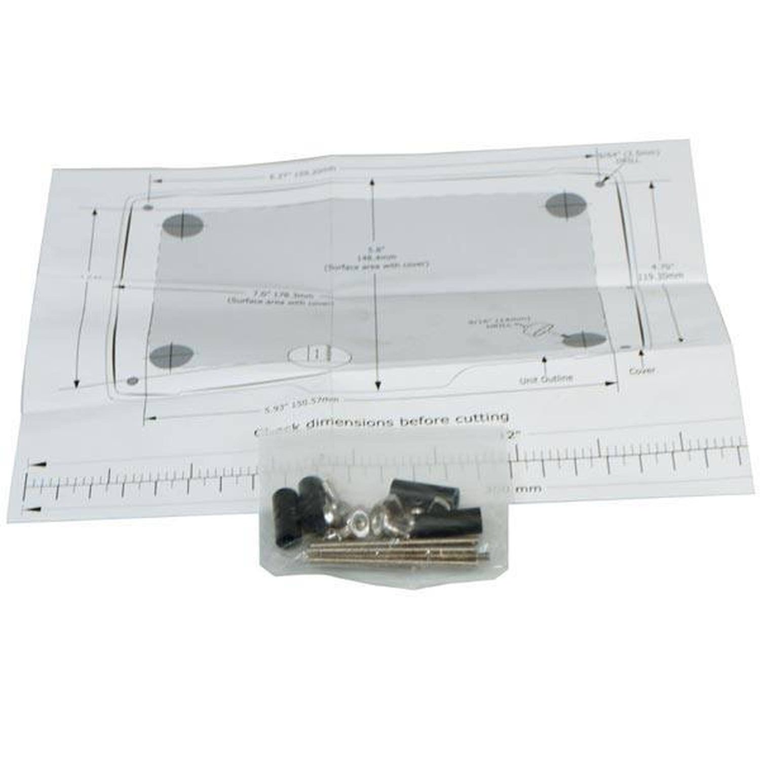 Lowrance Sett for Innfelt Montering for 5" Elite/Mark