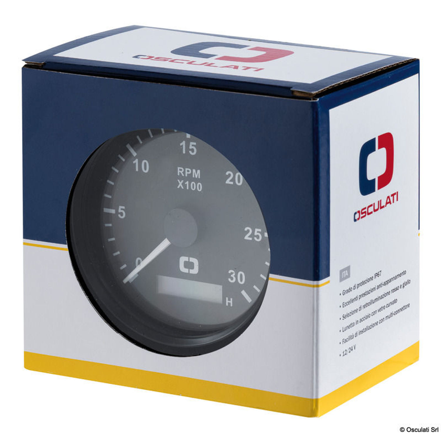 Oljetrycksmätare 0/5 bar vit/blank