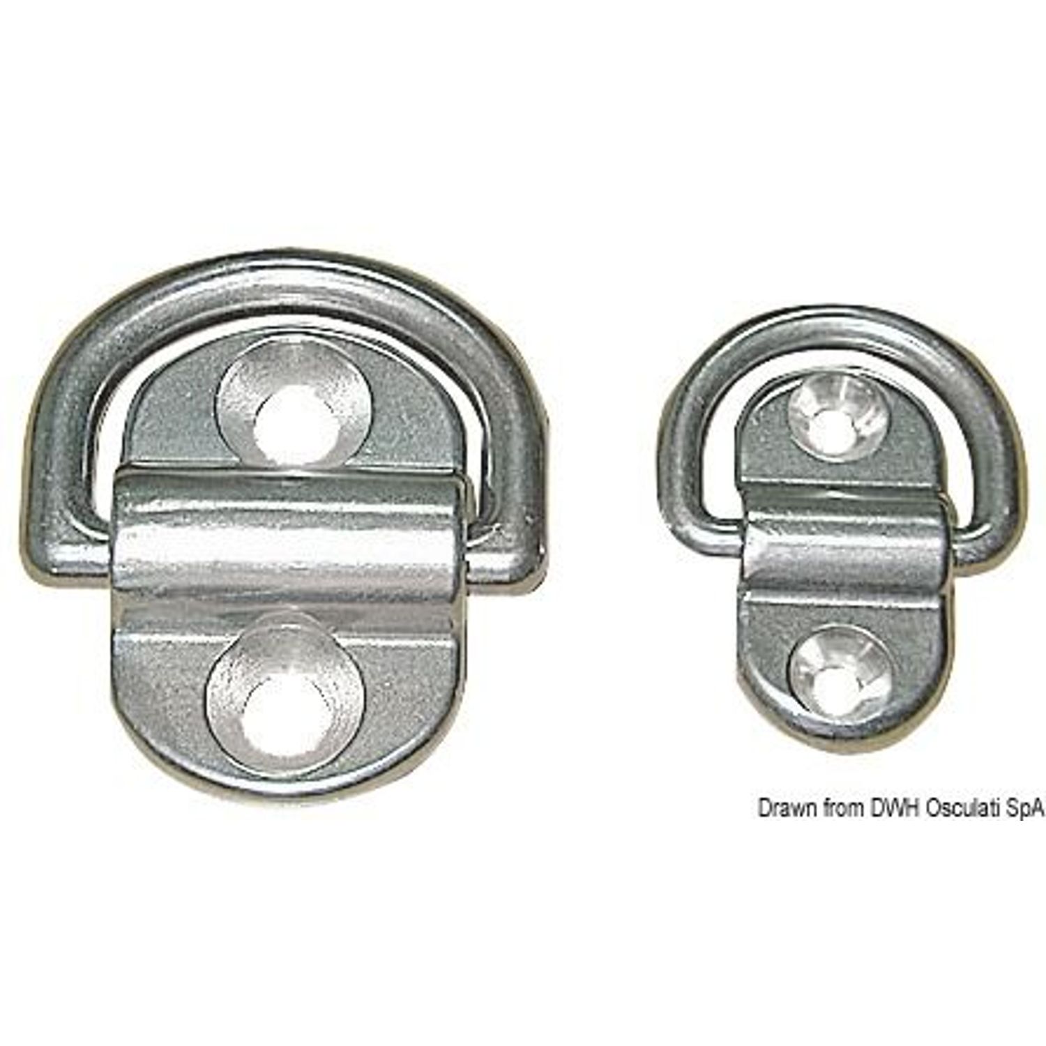 SS svängbar halvring 28x54 mm