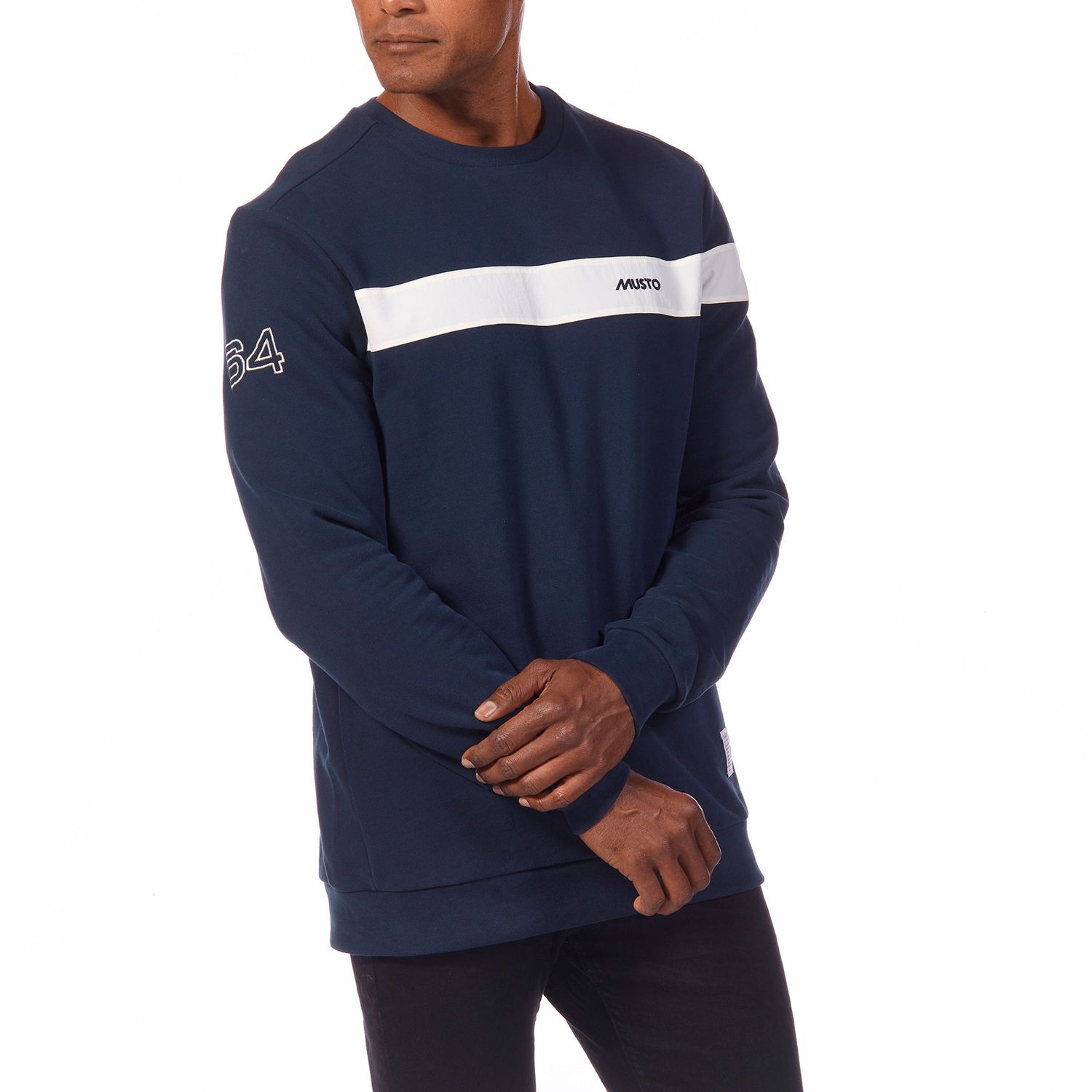 Musto 64 Crew Neck Tröja Herr Navy